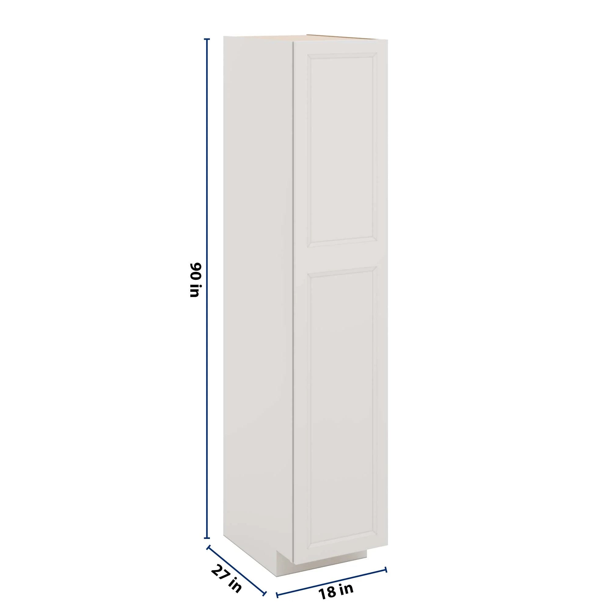 J&K Pure B5 Pantry w/Roll-Out Trays 18" W x 90" H x 27" D