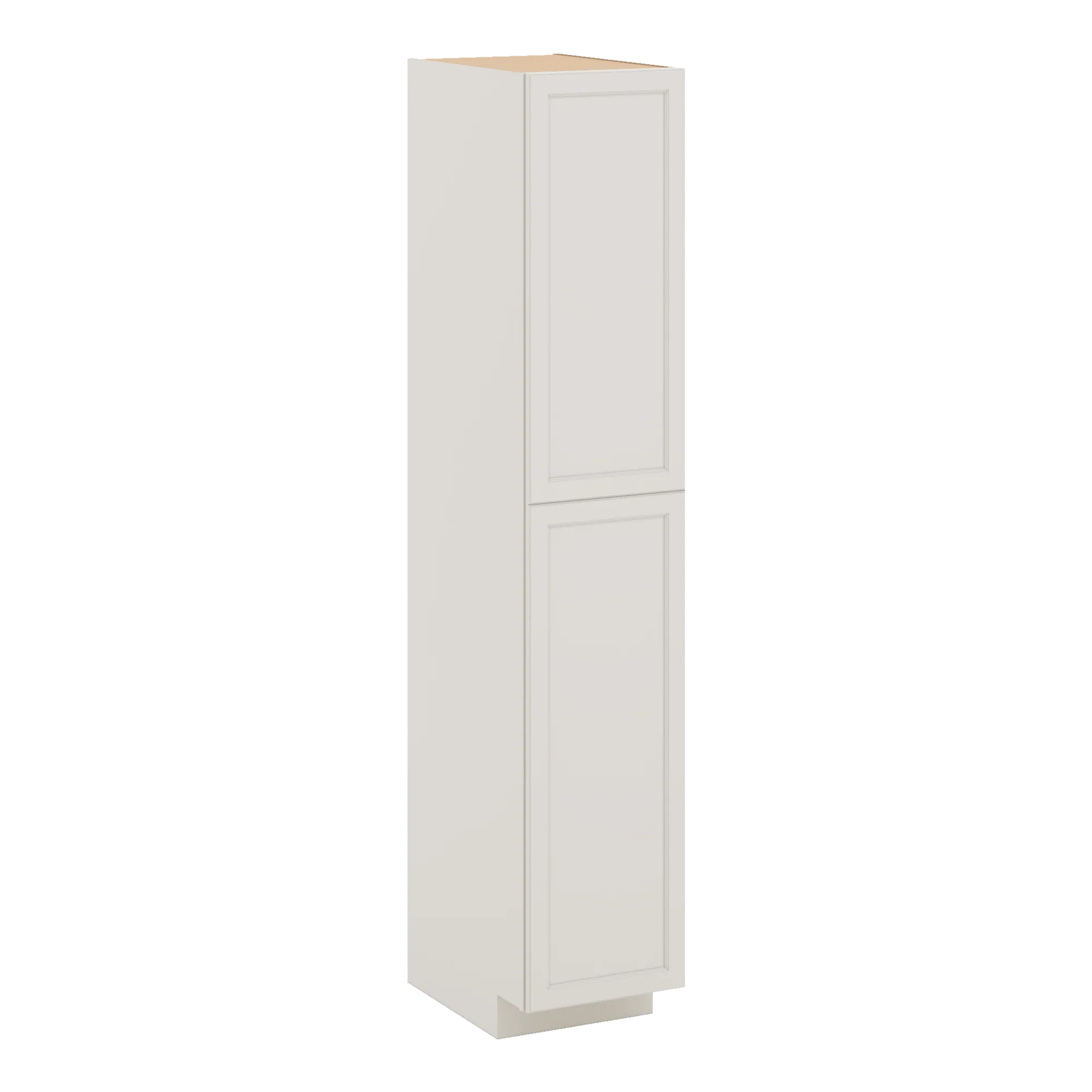 J&K Dove E1 Pantry w/Roll-Out Trays 18" W x 96" H x 27" D