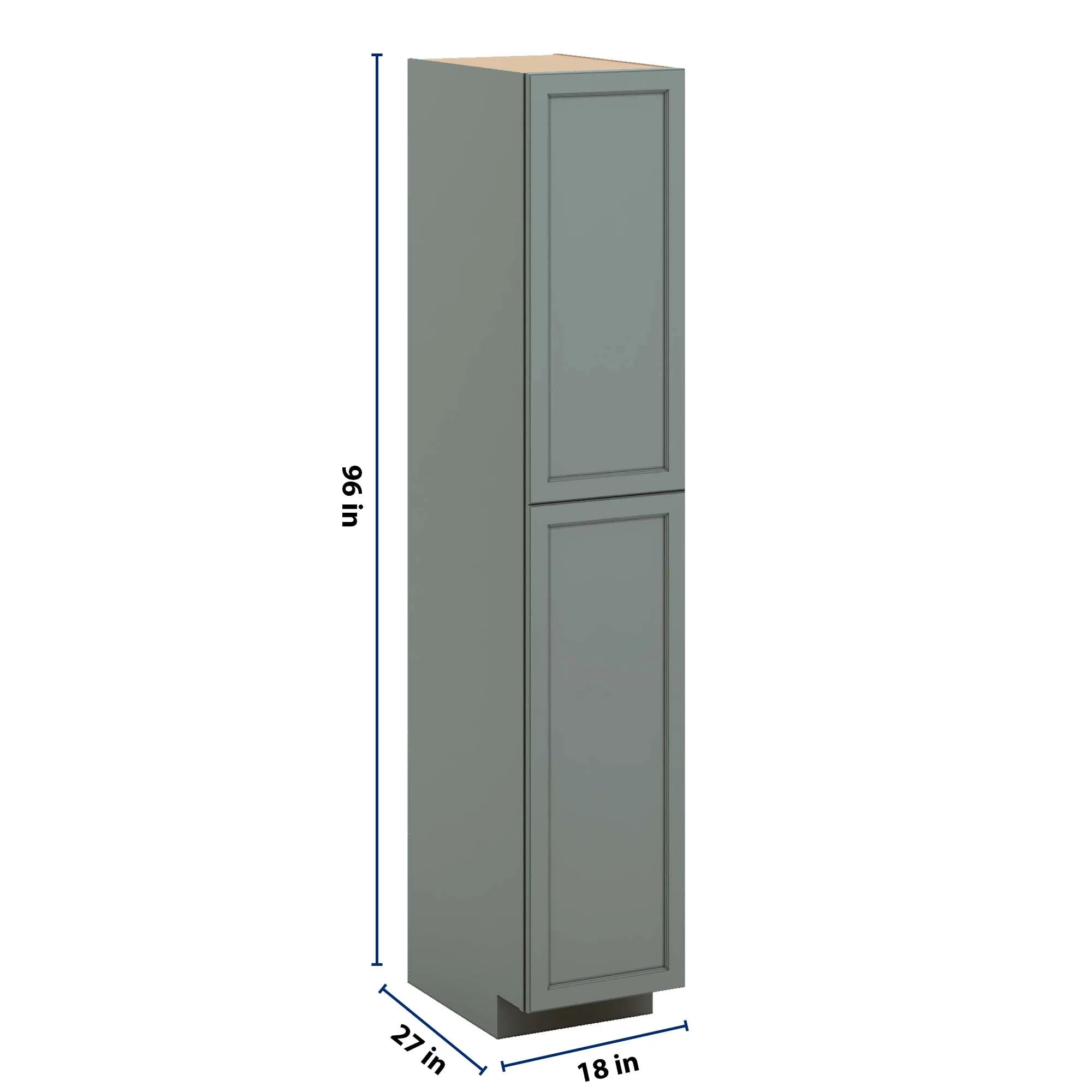 J&K Sage E3 Pantry w/Roll-Out Trays 18" W x 96" H x 27" D