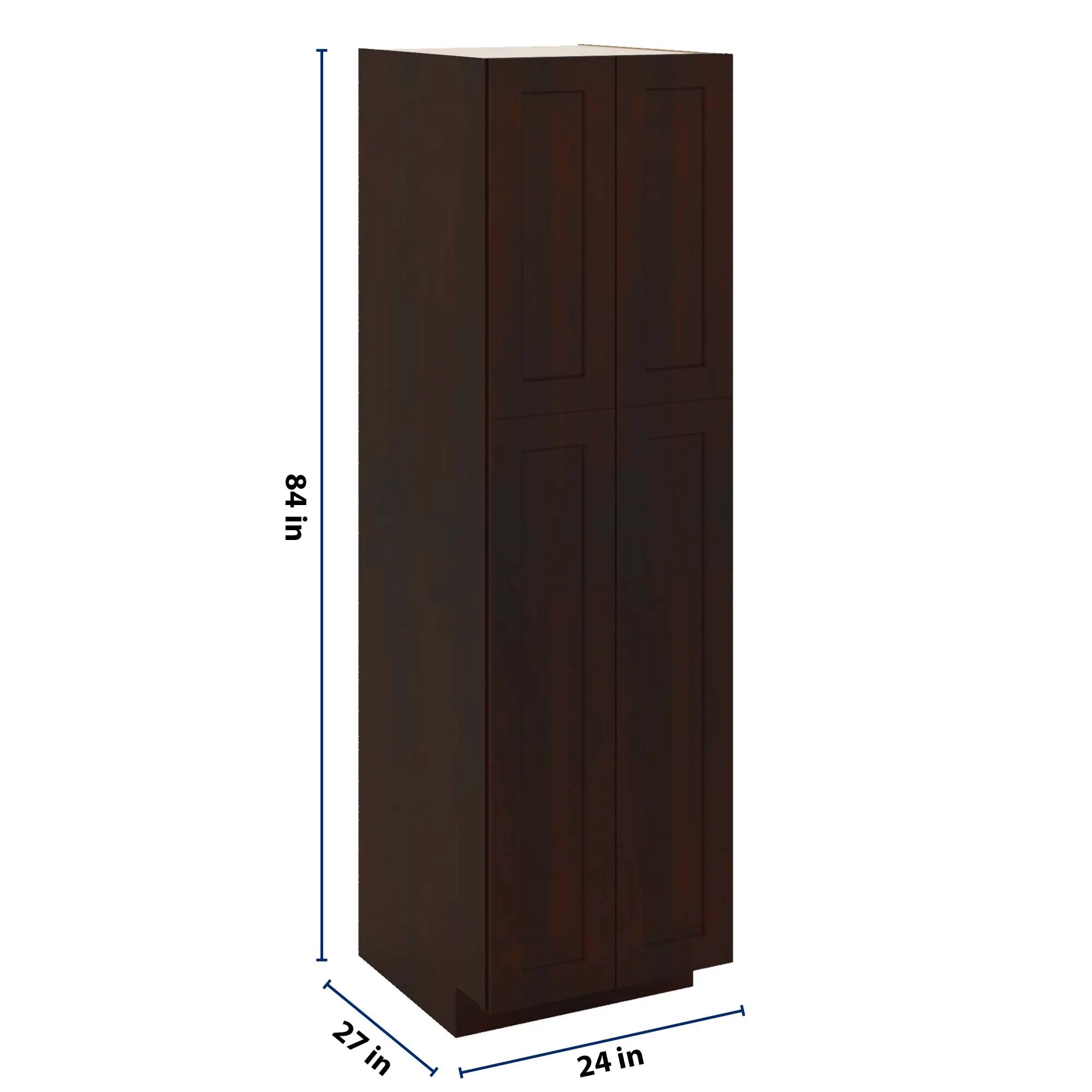 J&K Java Coffee S1 Pantry w/Roll-Out Trays 24" W x 84" H x 27" D