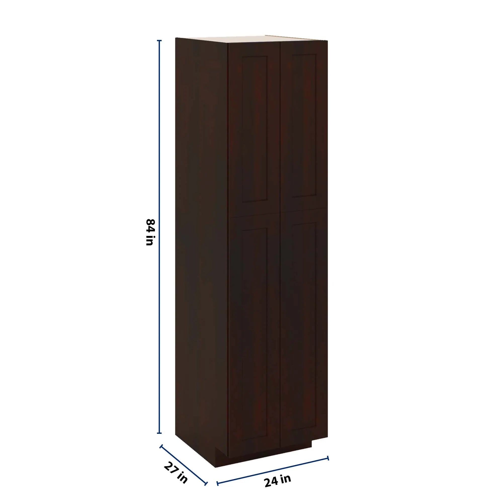 J&K Java Coffee S1 Pantry w/Roll-Out Trays 24" W x 90" H x 27" D