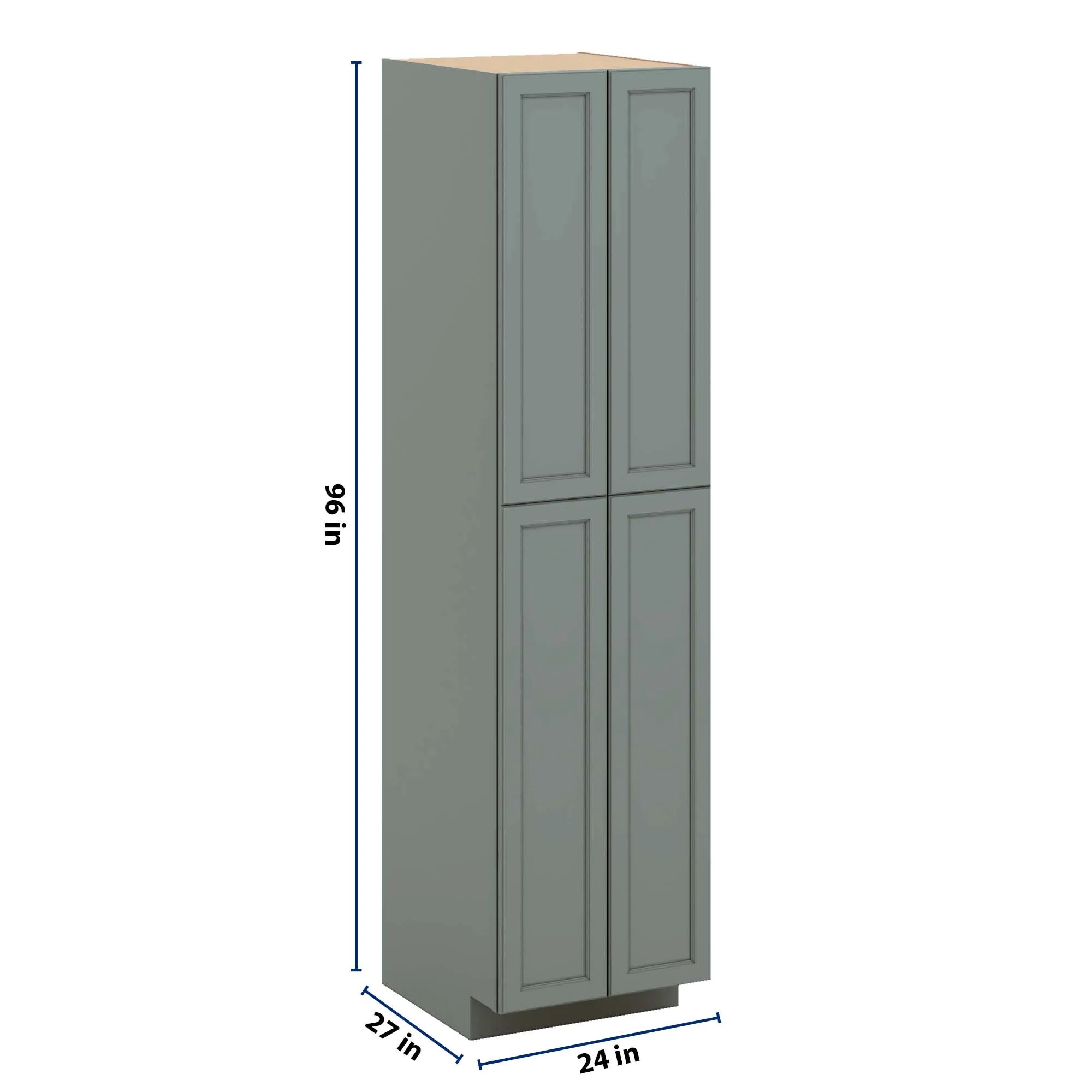 J&K Sage E3 Pantry w/Roll-Out Trays 24" W x 96" H x 27" D