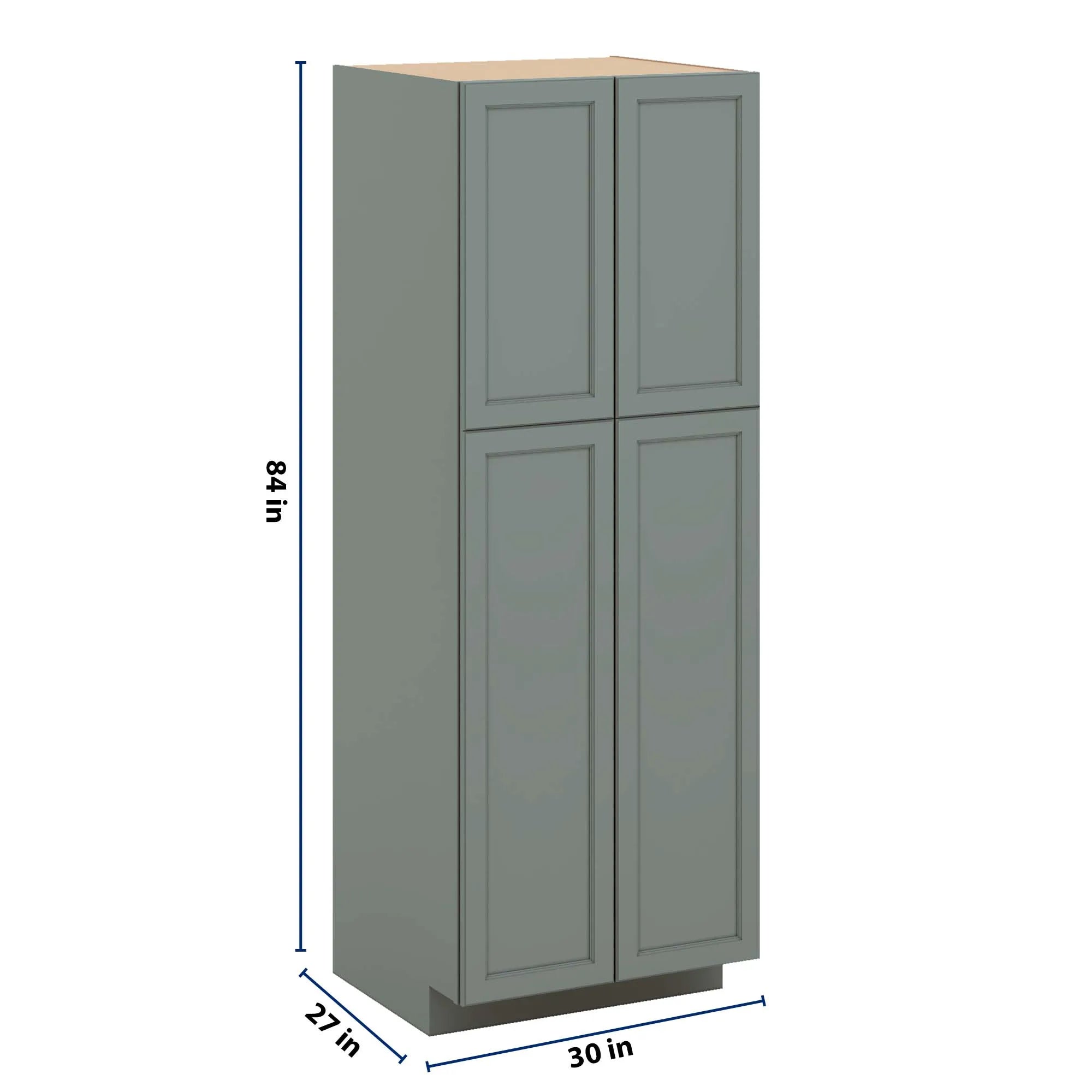 J&K Sage E3 Pantry w/Roll-Out Trays 30" W x 84" H x 27" D