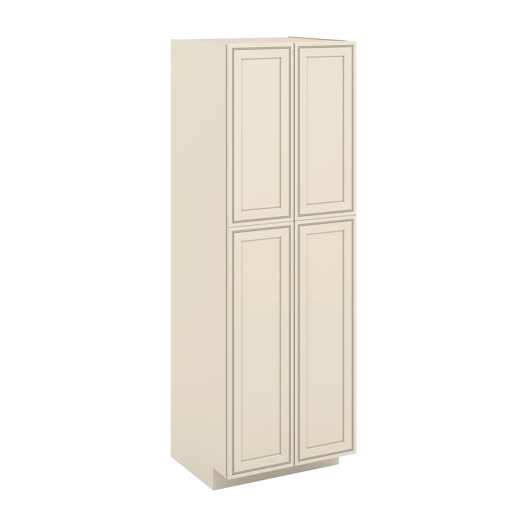 J&K Pearl Glazed H9 Pantry w/Roll-Out Trays 30" W x 90" H x 27" D
