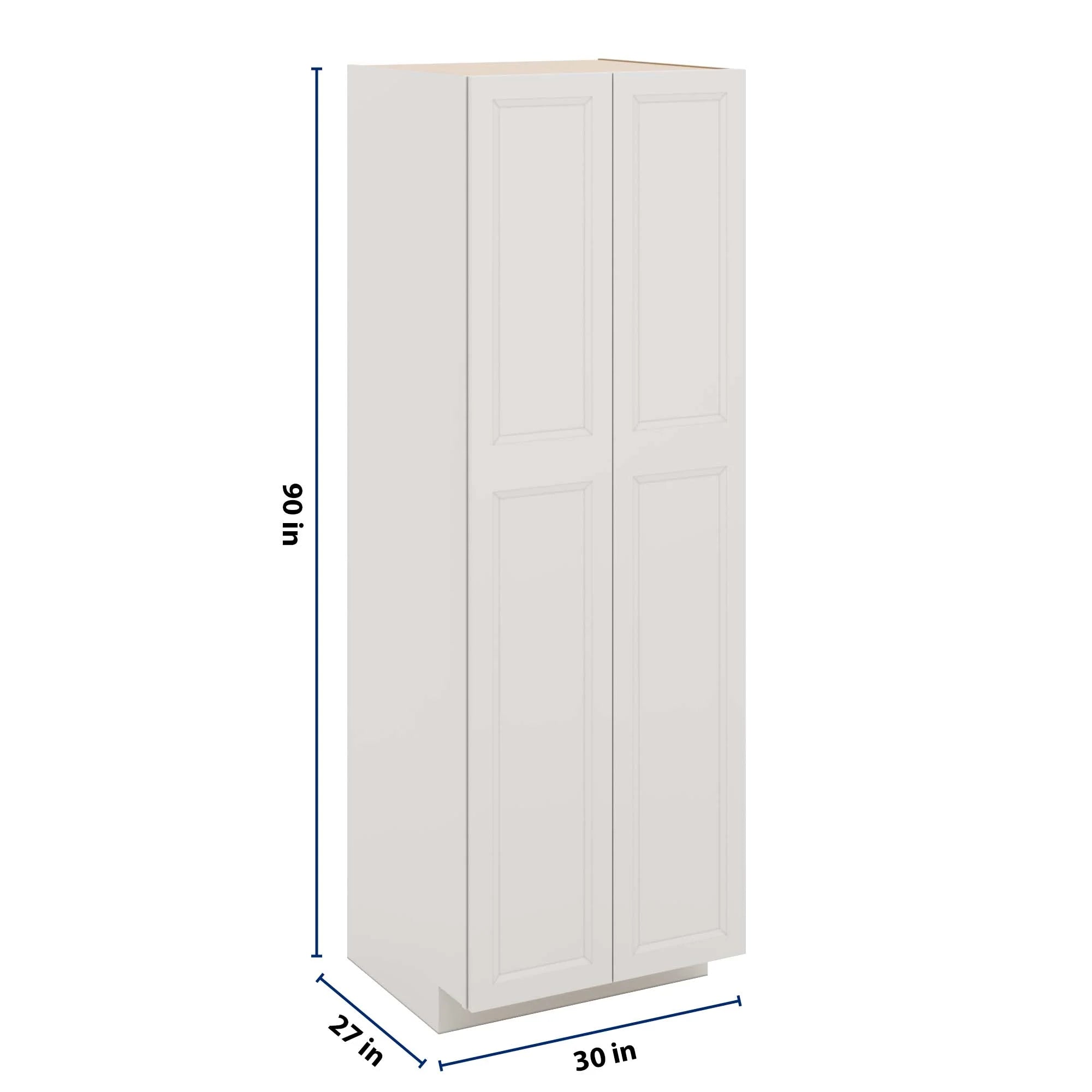 J&K Pure B5 Pantry w/Roll-Out Trays 30" W x 90" H x 27" D