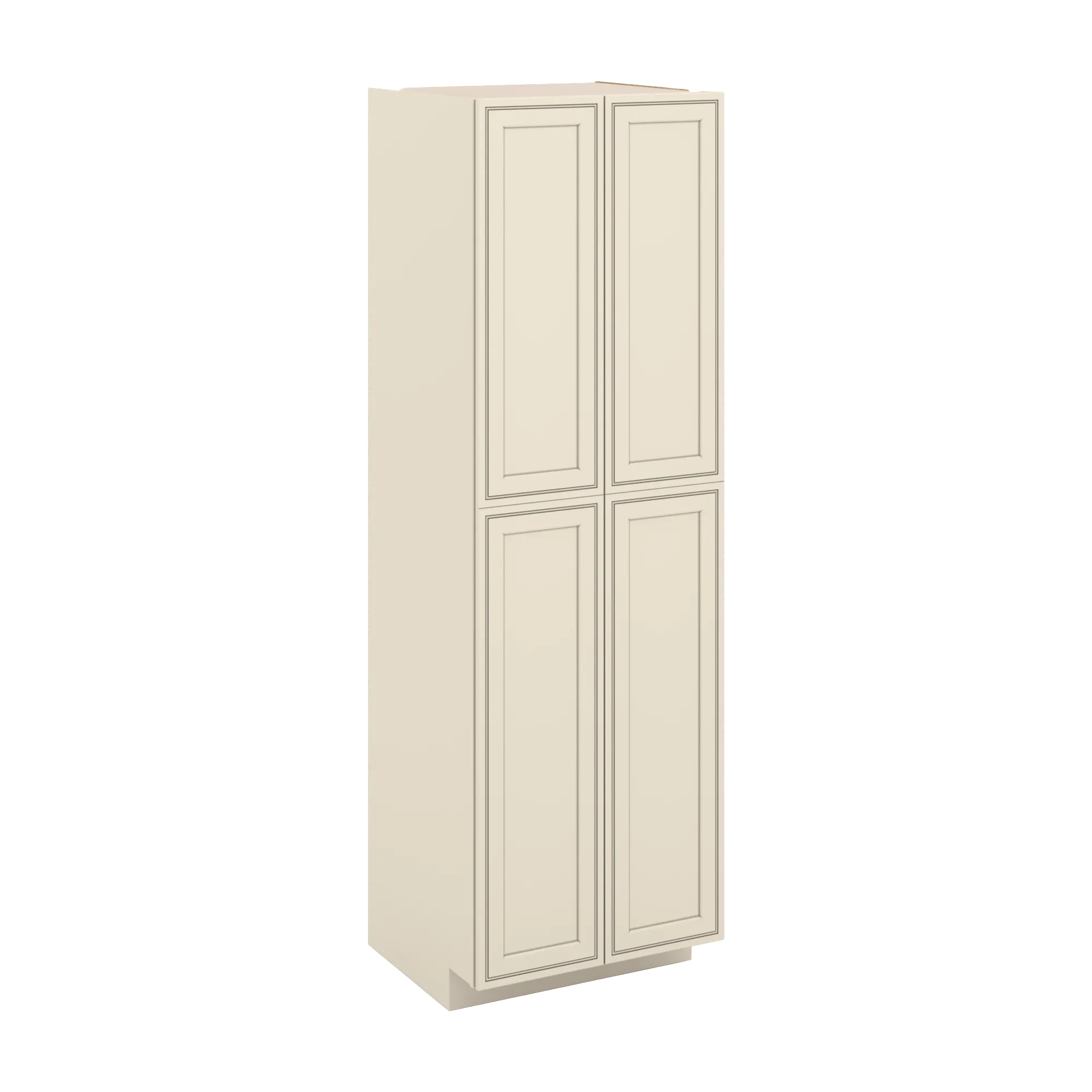 J&K Pearl Glazed H9 Pantry w/Roll-Out Trays 30" W x 96" H x 27" D