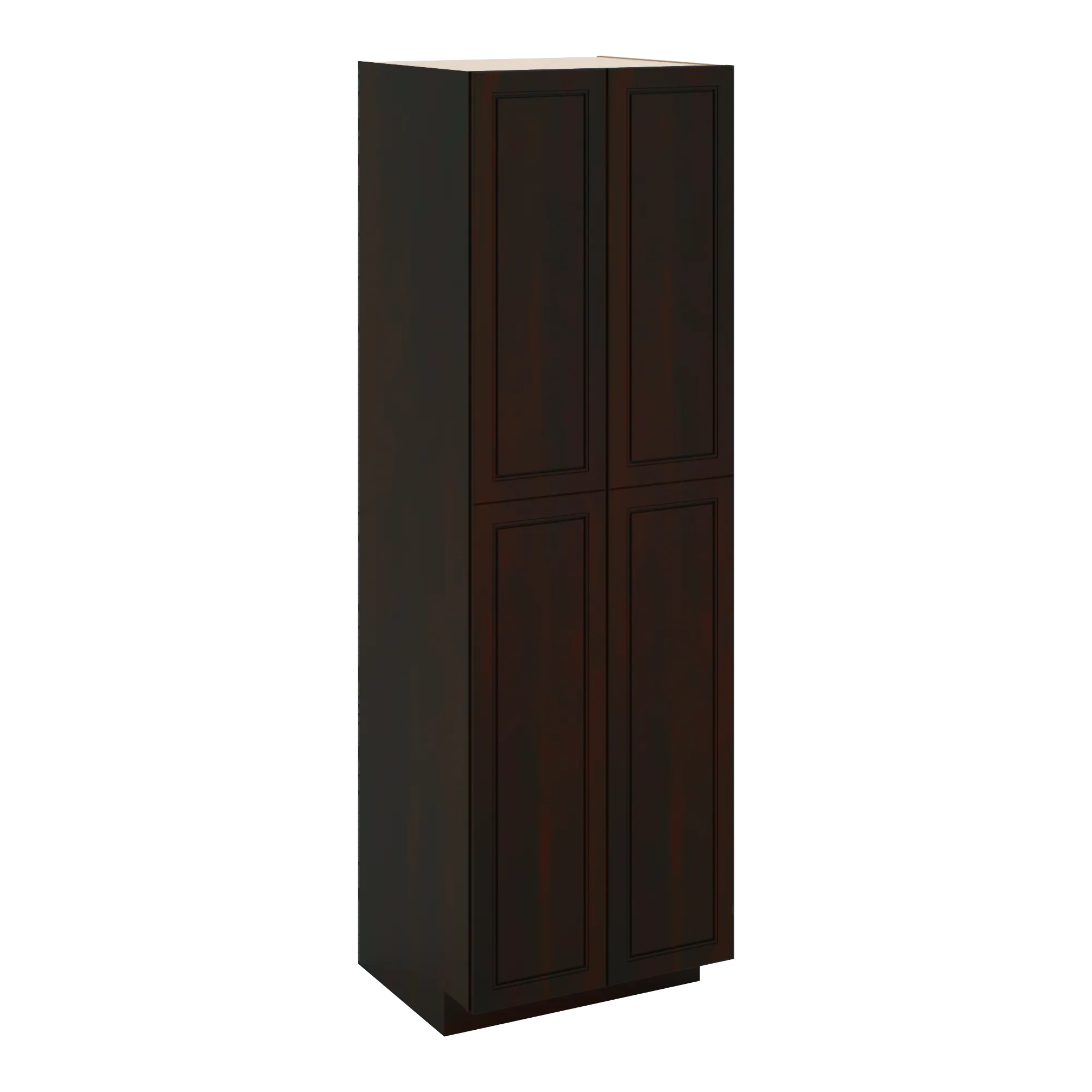 J&K Espresso K8 Pantry w/Roll-Out Trays 30" W x 96" H x 27" D