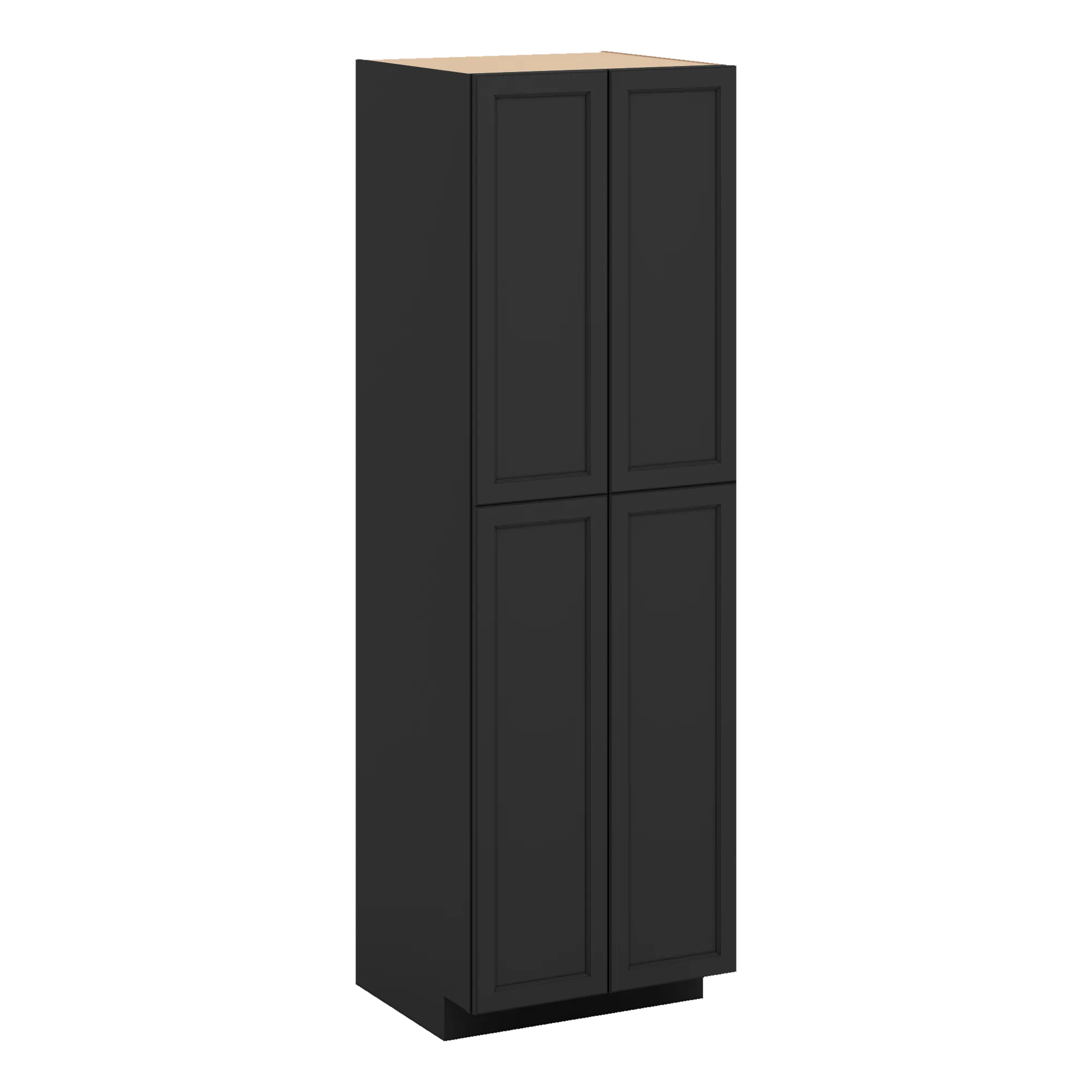 J&K Charcoal E2 Pantry w/Roll-Out Trays 30" W x 96" H x 27" D