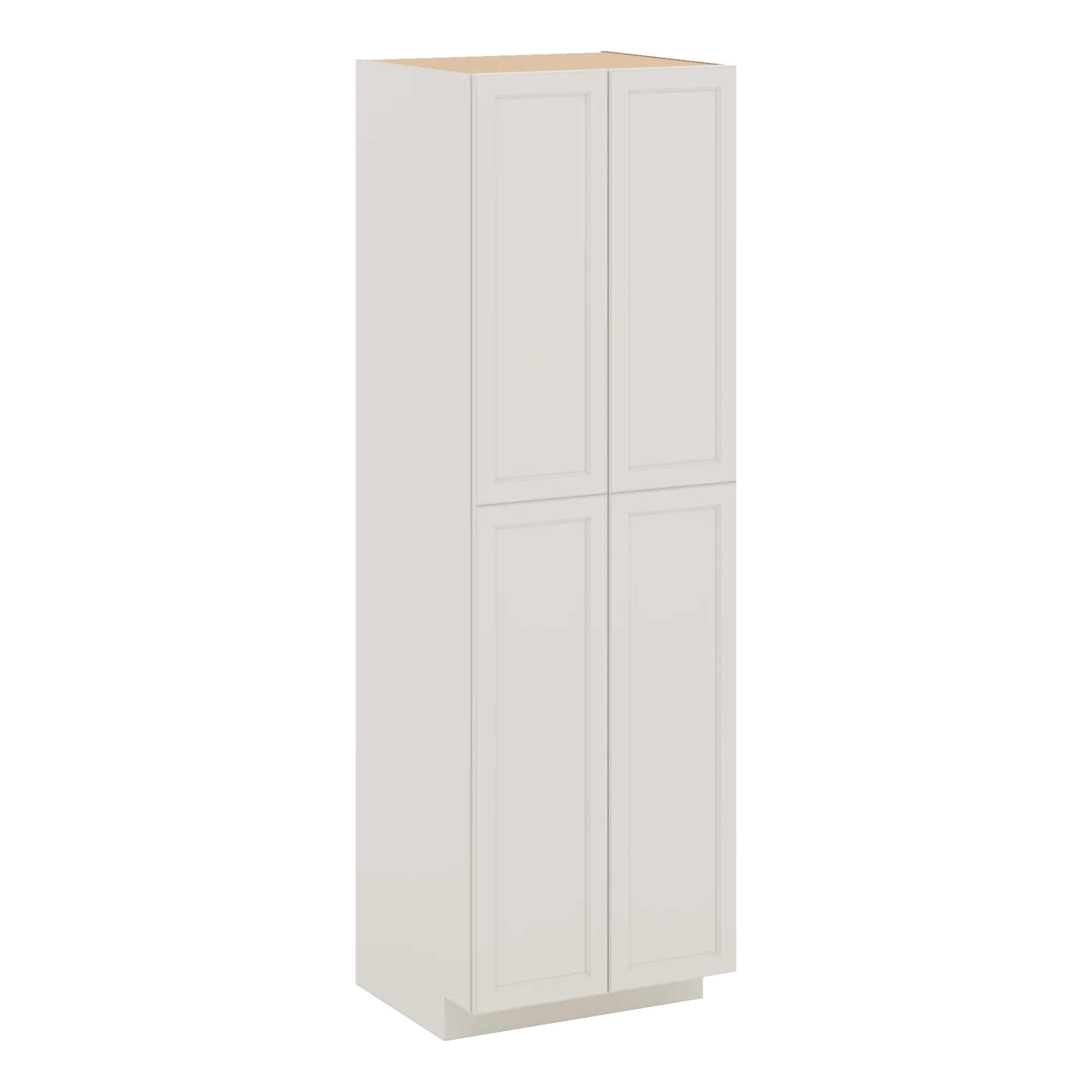 J&K Dove E1 Pantry w/Roll-Out Trays 30" W x 96" H x 27" D
