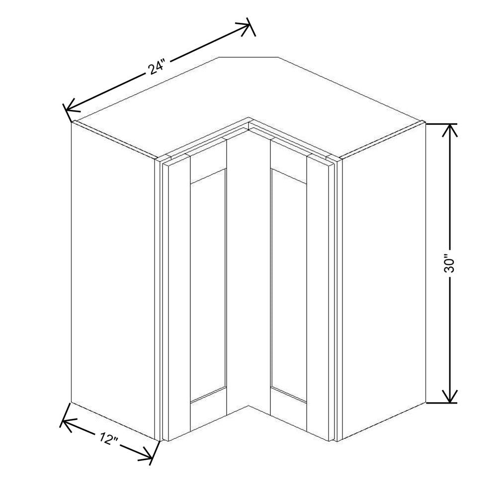 Fabuwood Allure Nexus Frost 24"W X 30"H Square Corner Wall