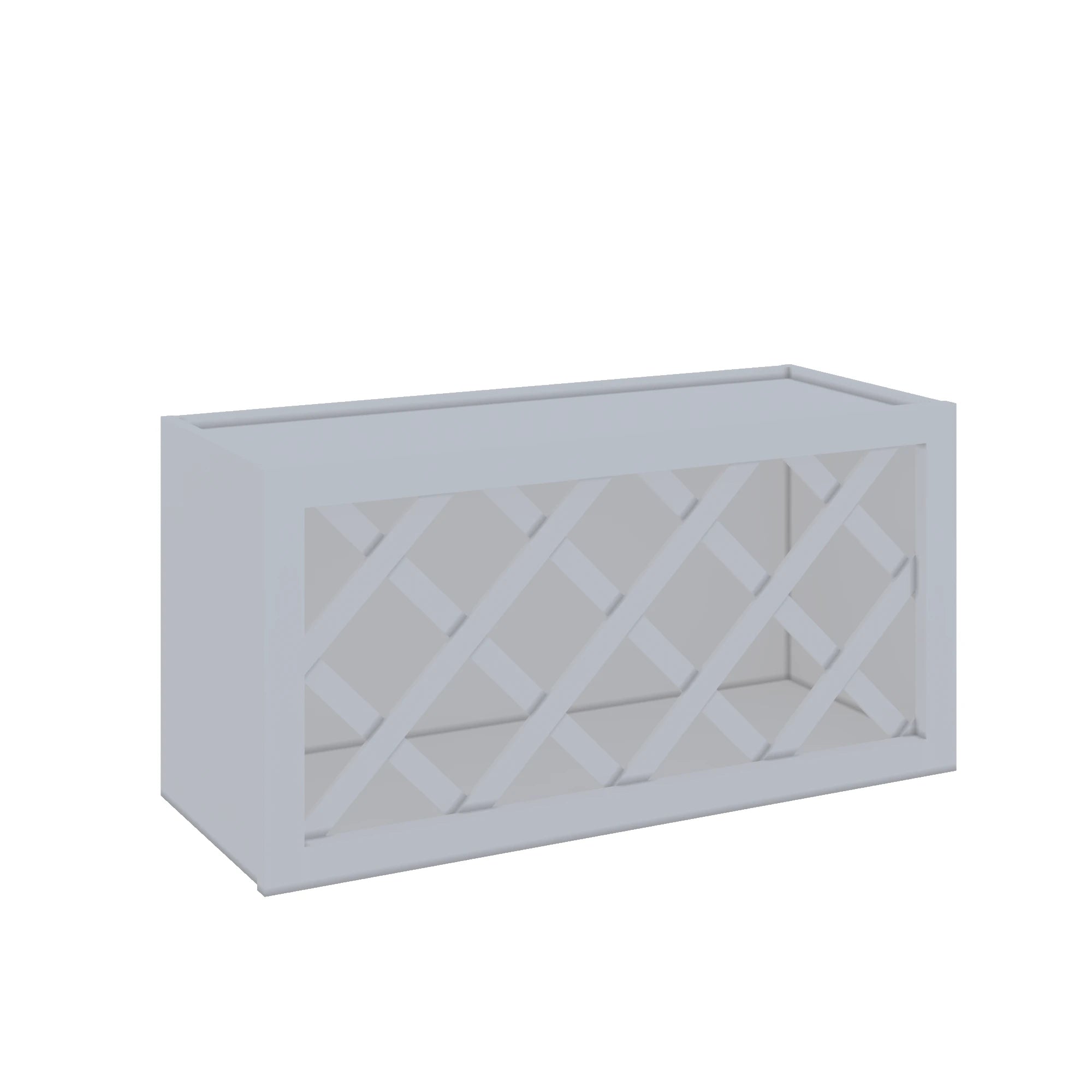 Modernform Cabinet Grey Shaker 30" W X 15" H X 12" D Wall Wine Rack