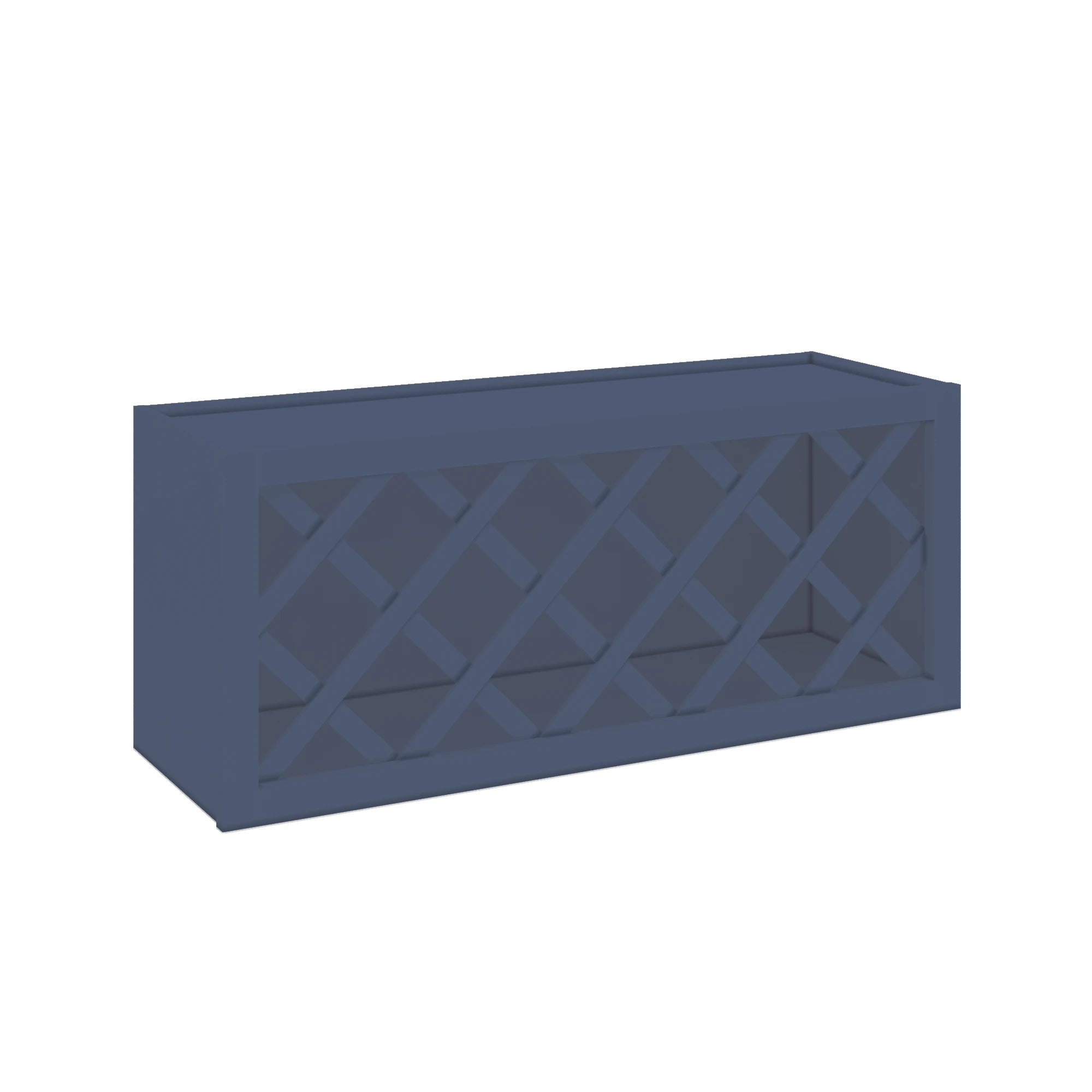 Modernform Cabinet Signature Blue 36" W X 15" H X 12" D Wall Wine Rack