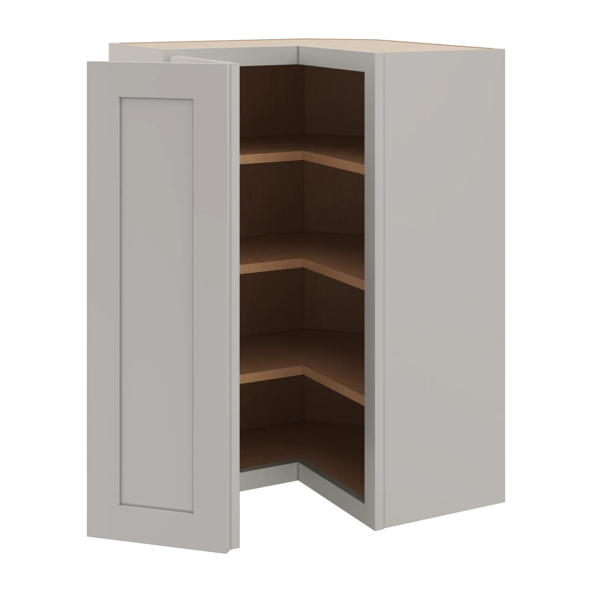 cnc luxor 5 piece misty grey 24 w x 36 h corner wall cabinet