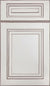 Cubitac Imperial Sofia Sable Raised Panel Off-White with Glaze Door Sample