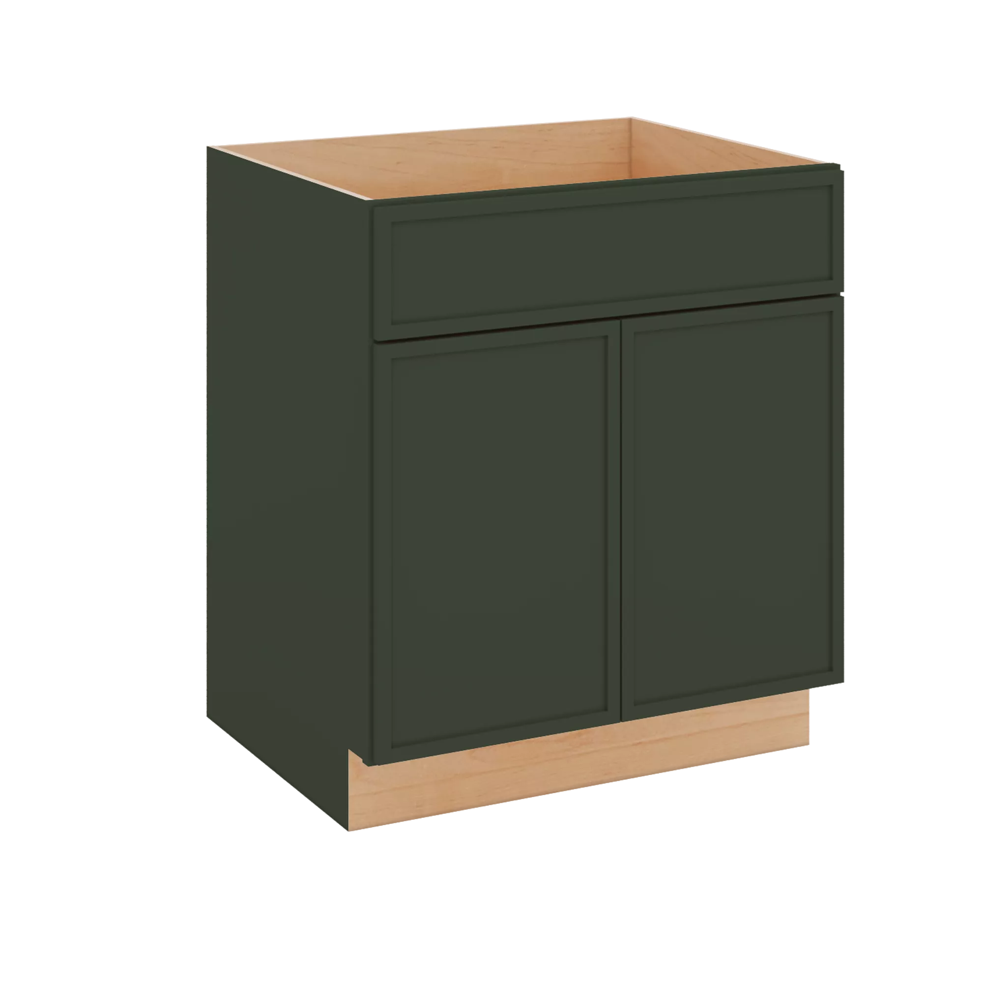 Modernform Cabinet Slim Sage Green 30" W X 34 1/2" H X 24" D Double Door Sink Base Cabinet