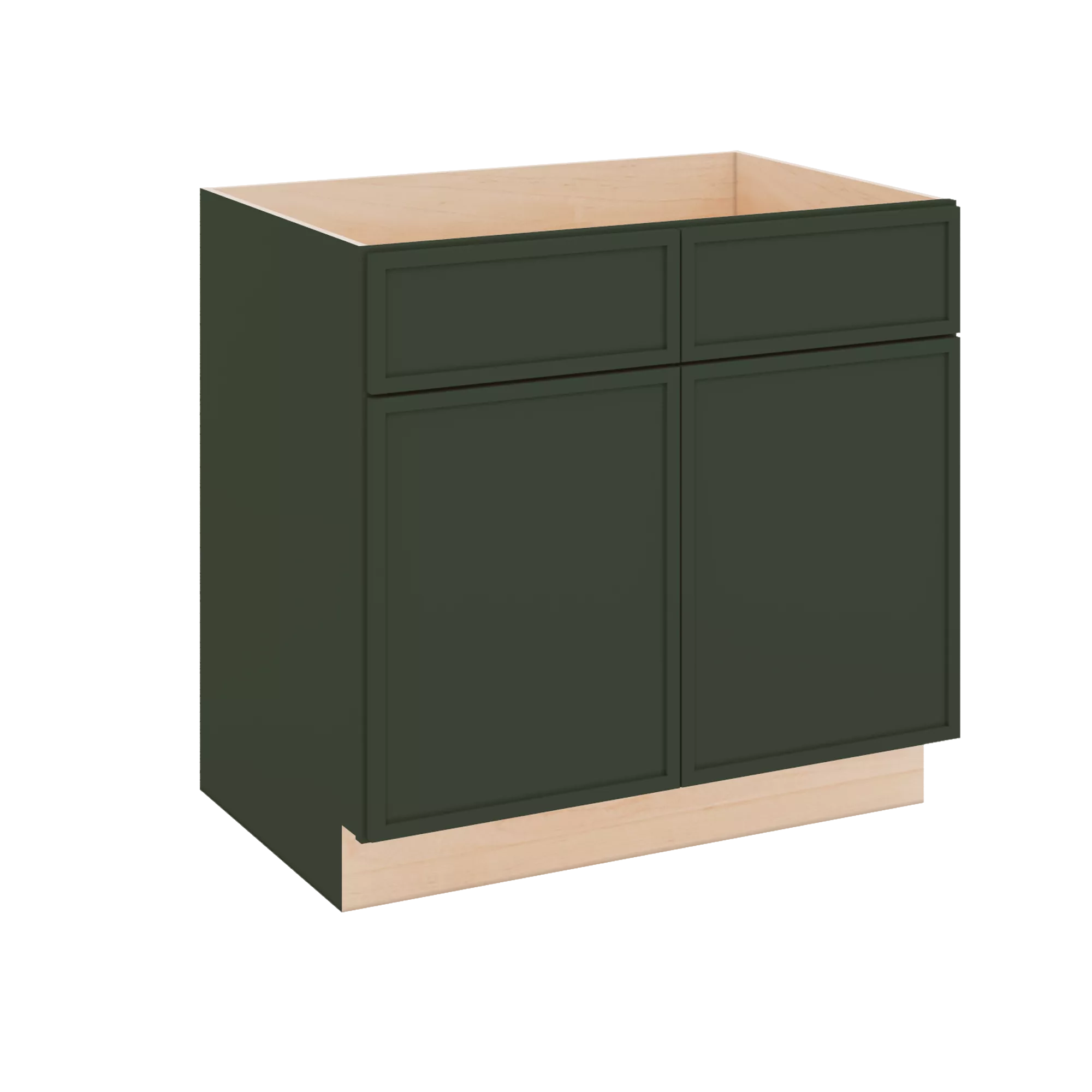 Modernform Cabinet Slim Sage Green 36" W X 34 1/2" H X 24" D Double Door Sink Base Cabinet