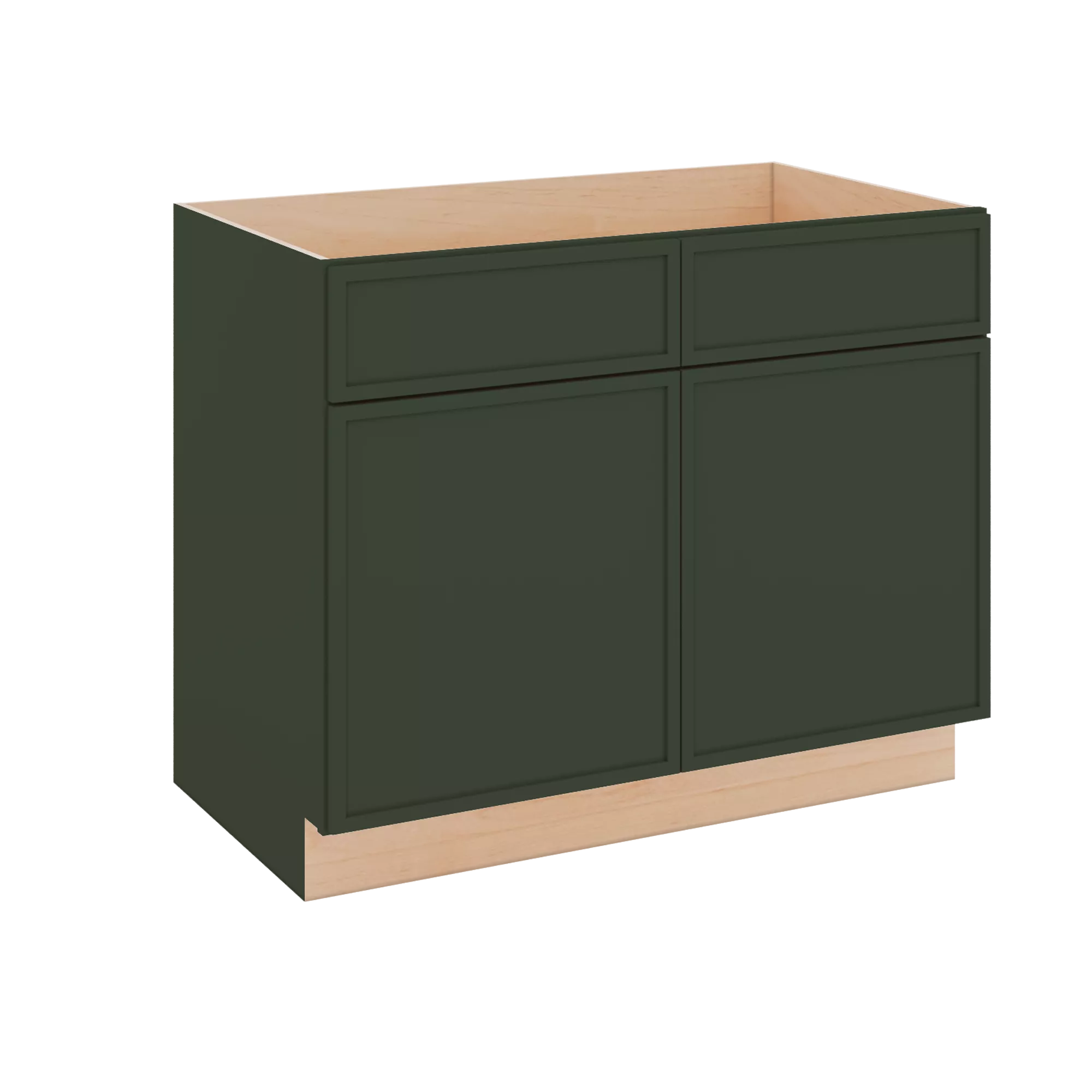Modernform Cabinet Slim Sage Green 42" W X 34 1/2" H X 24" D Double Door Sink Base Cabinet