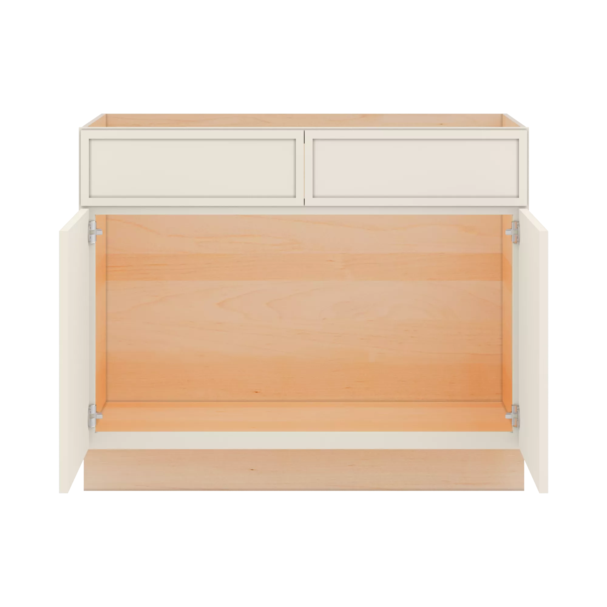 Modernform Cabinet Slim Dove White 42" W X 34 1/2" H X 24" D Double Door Sink Base Cabinet