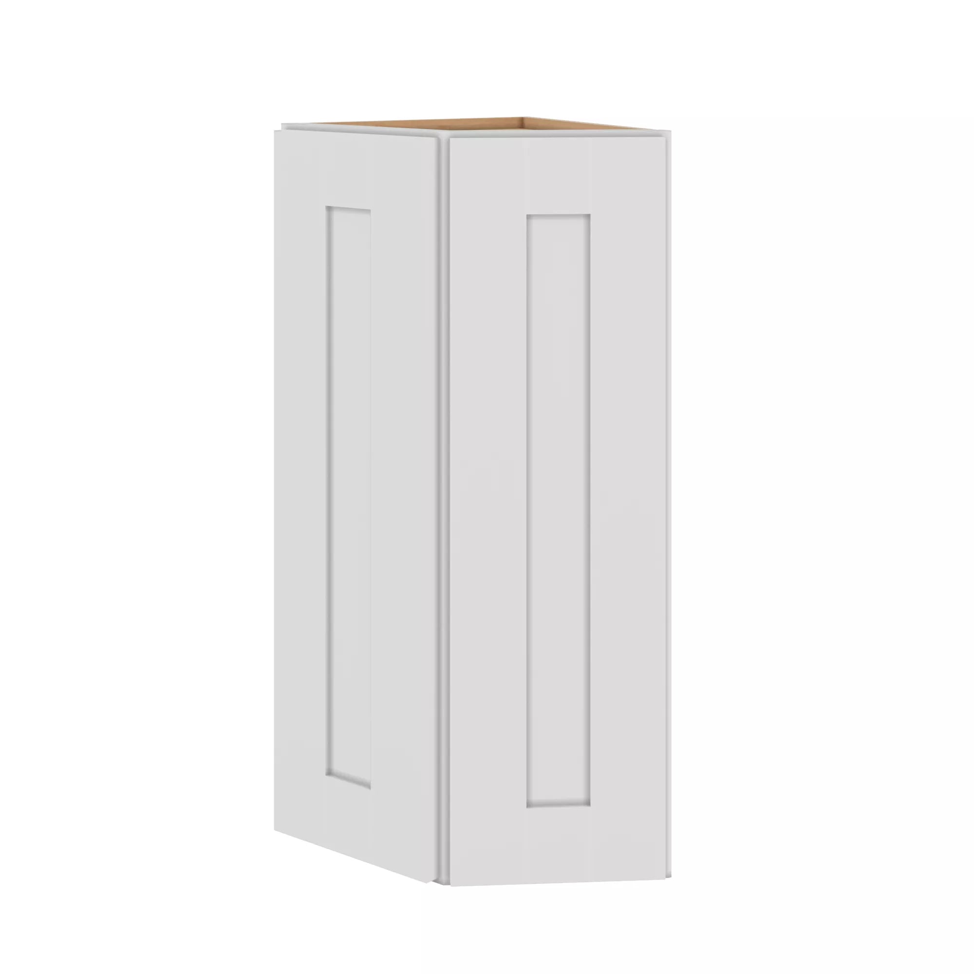 Modernform Cabinet White Shaker 12" W X 30" H X 12" D Wall Corner End Cabinet