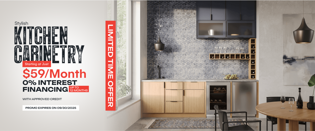 Stylish Kitchen Cabinets Starting at $59/Month: Limited-Time Financing Offer by USA Distributor