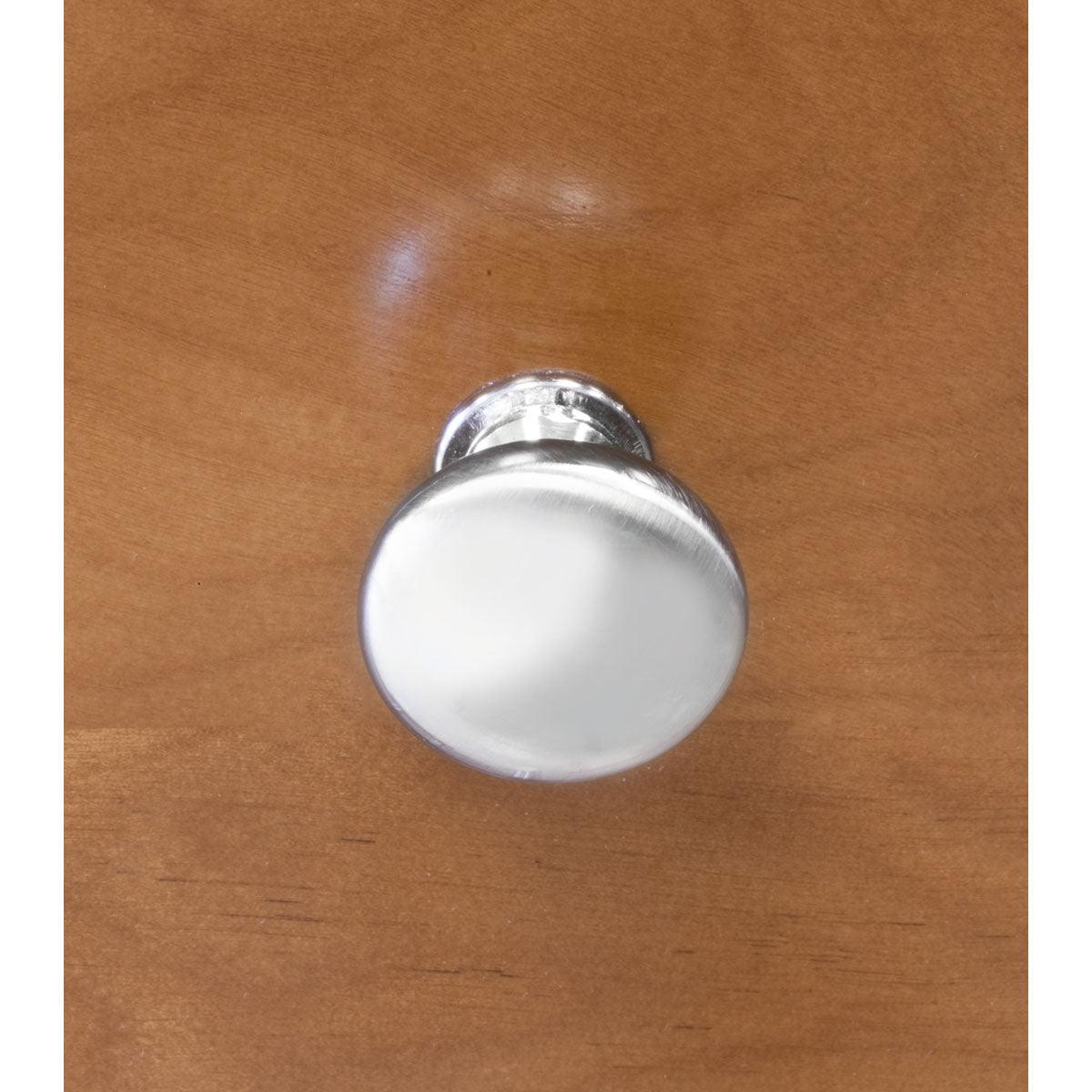 1.25"W Brushed Nickel Knob Door/Drawer Pull P-12 - USADistributor.com