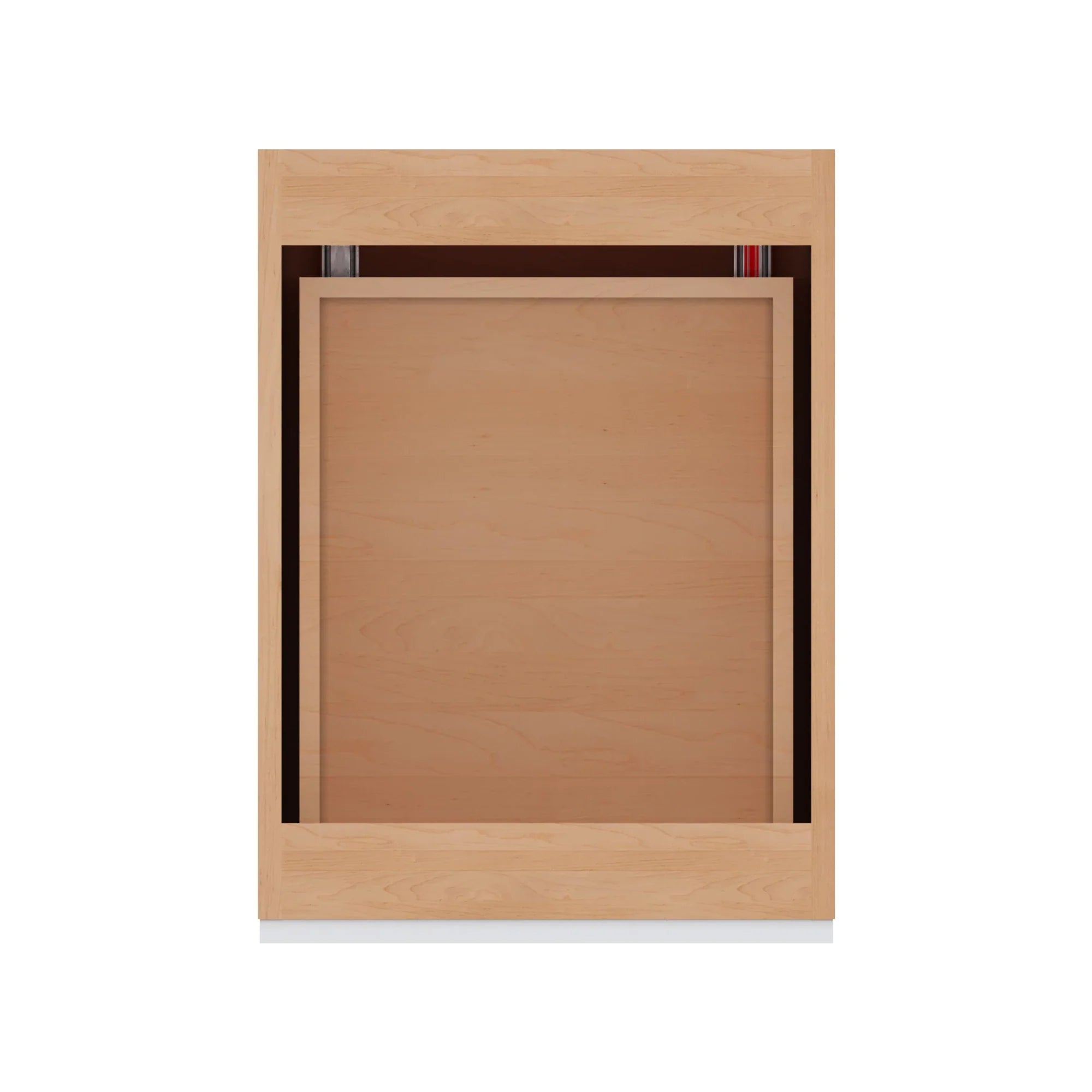 Modernform Cabinet Gloss White 18" W X 34 1/2" H X 24" D  2 Drawer Base Cabinet