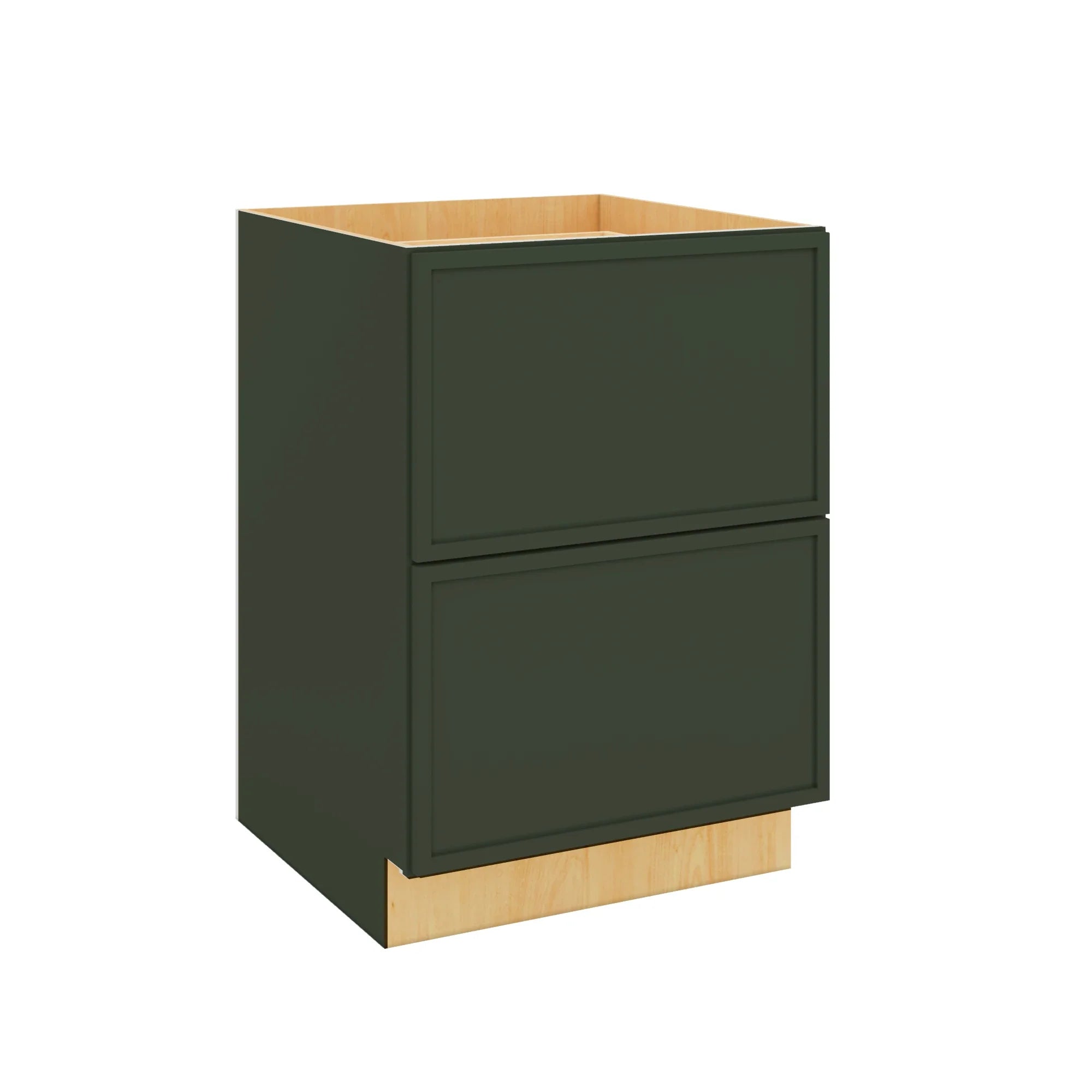Modernform Cabinet Slim Sage Green 24" W X 34 1/2" H X 24" D  2 Drawer Base Cabinet