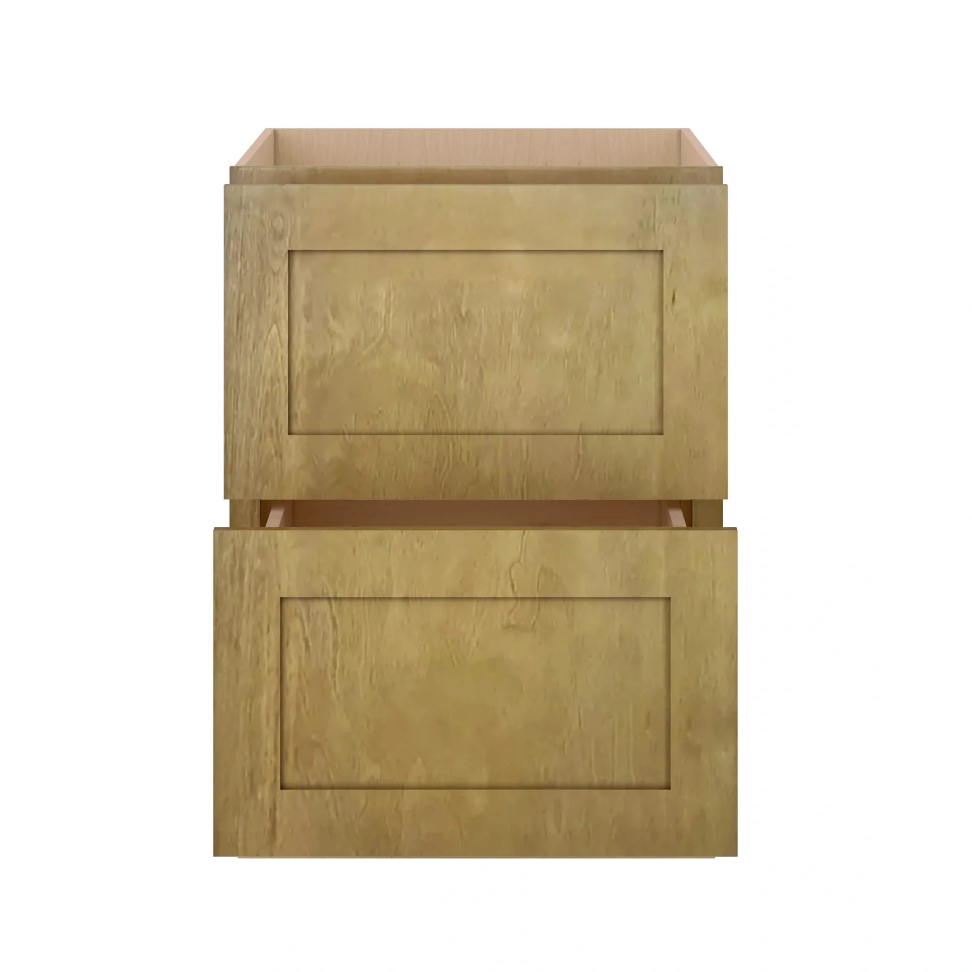 Modernform Cabinet Natural Shaker 24" W X 34 1/2" H X 24" D  2 Drawer Base Cabinet