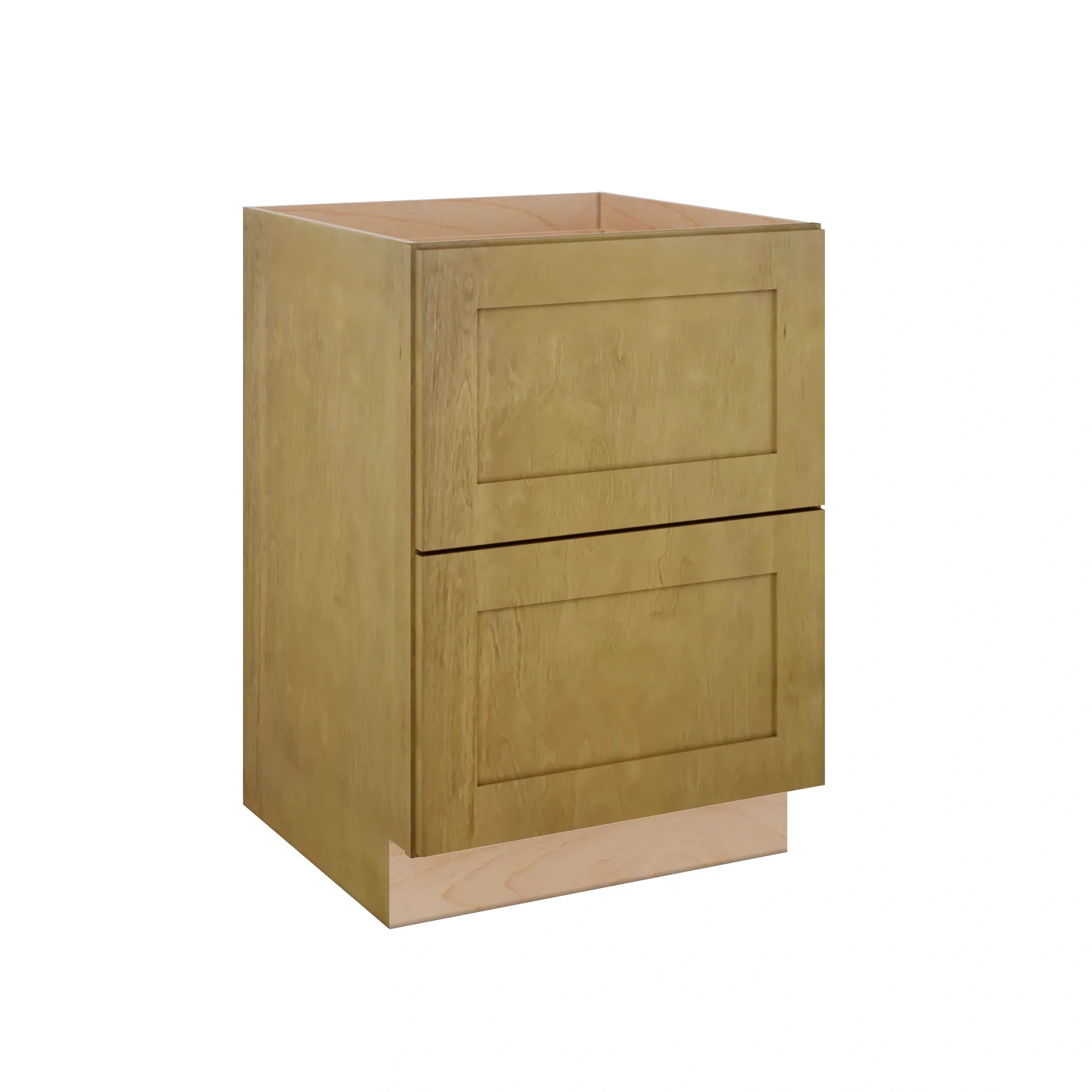 Modernform Cabinet Natural Shaker 24" W X 34 1/2" H X 24" D  2 Drawer Base Cabinet