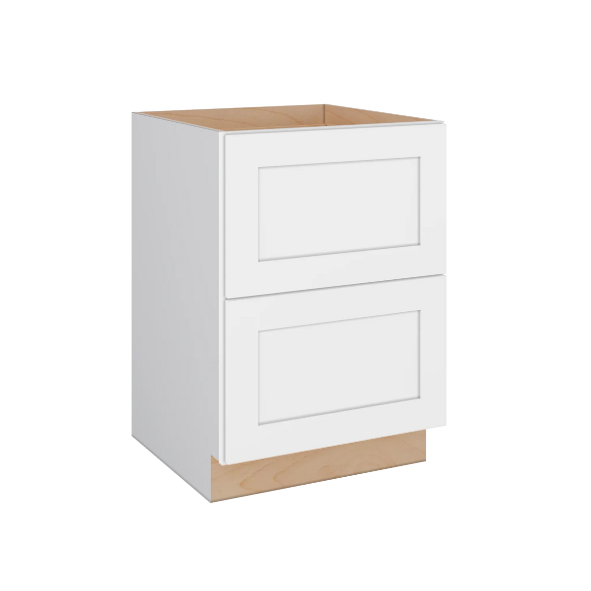 Modernform Cabinet White Shaker 24" W X 34 1/2" H X 24" D  2 Drawer Base Cabinet