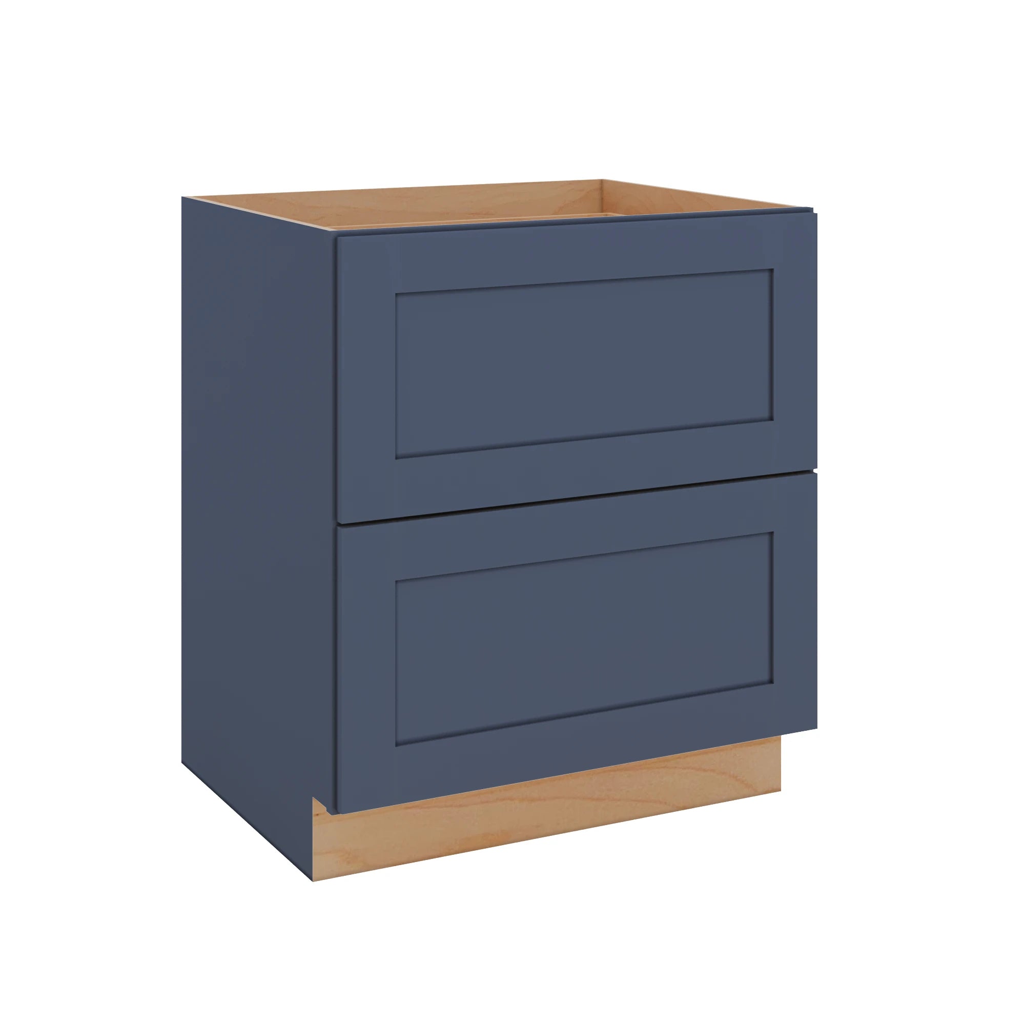 Modernform Cabinet Signature Blue 30" W X 34 1/2" H X 24" D  2 Drawer Base Cabinet