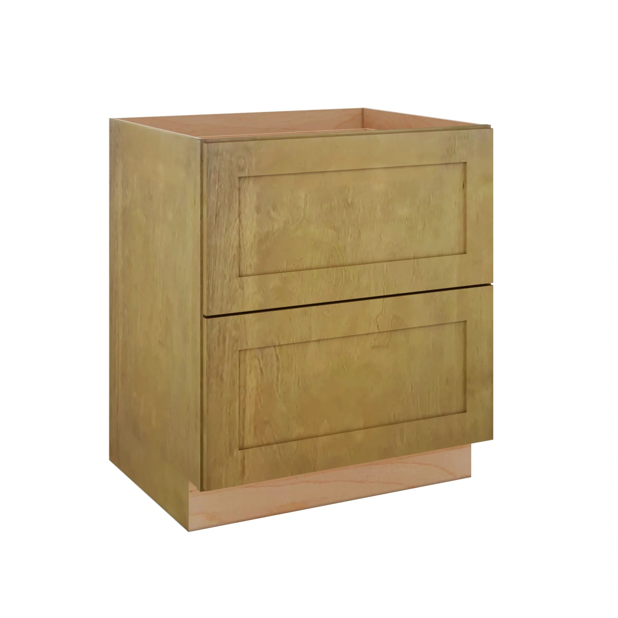 Modernform Cabinet Natural Shaker 30" W X 34 1/2" H X 24" D  2 Drawer Base Cabinet