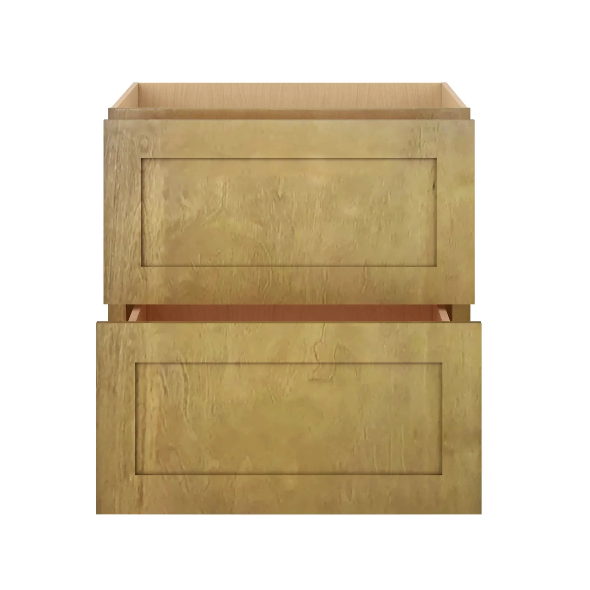 Modernform Cabinet Natural Shaker 30" W X 34 1/2" H X 24" D  2 Drawer Base Cabinet