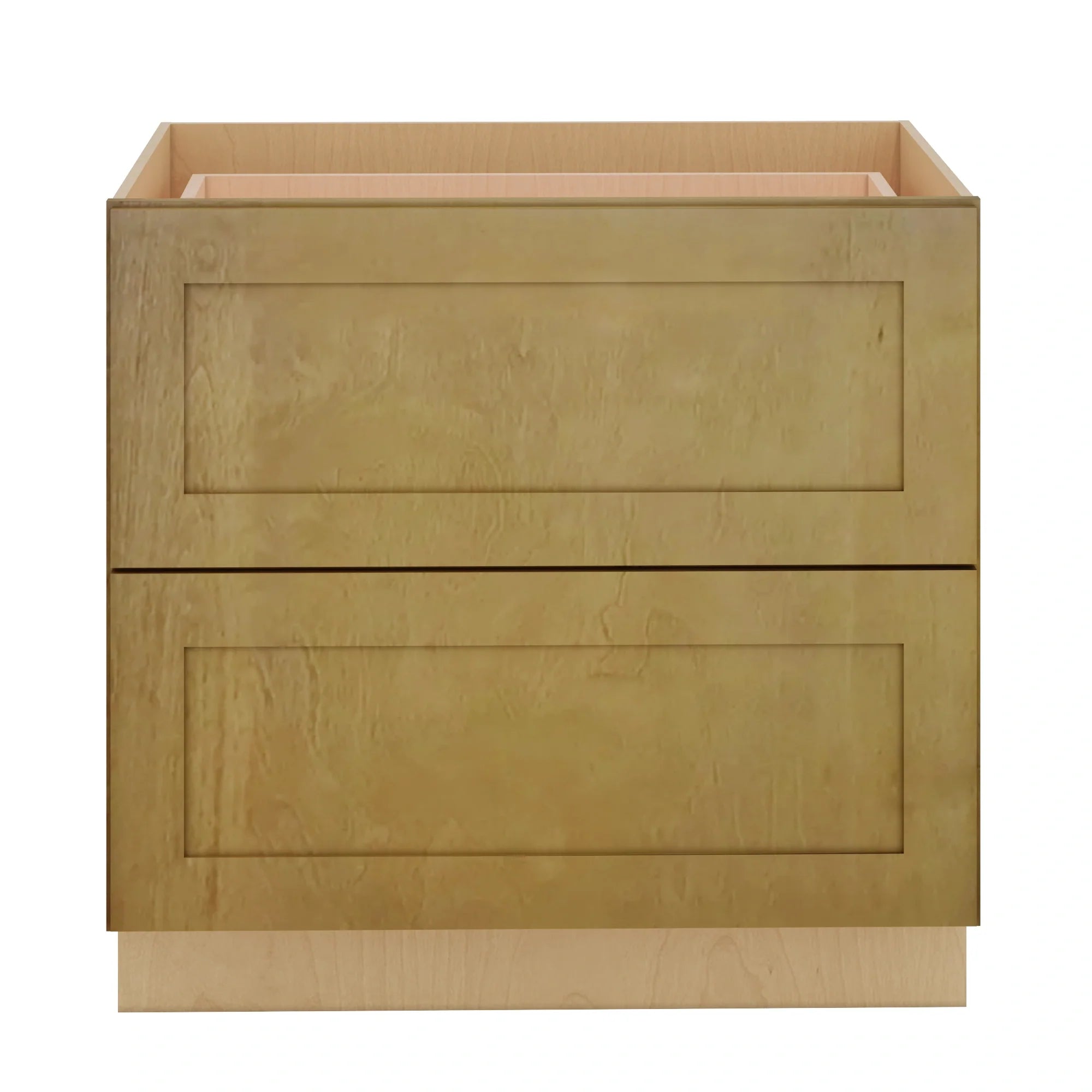 Modernform Cabinet Natural Shaker 36" W X 34 1/2" H X 24" D  2 Drawer Base Cabinet