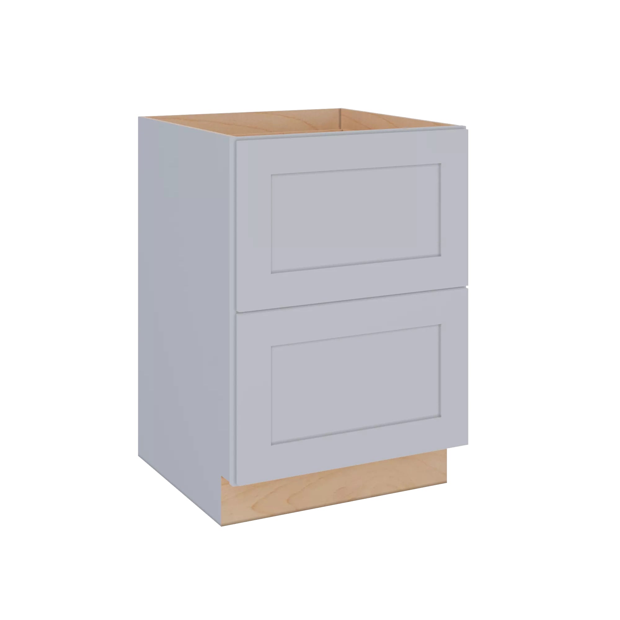 Modernform Cabinet Grey Shaker 24" W X 34 1/2" H X 24" D  2 Drawer Base Cabinet