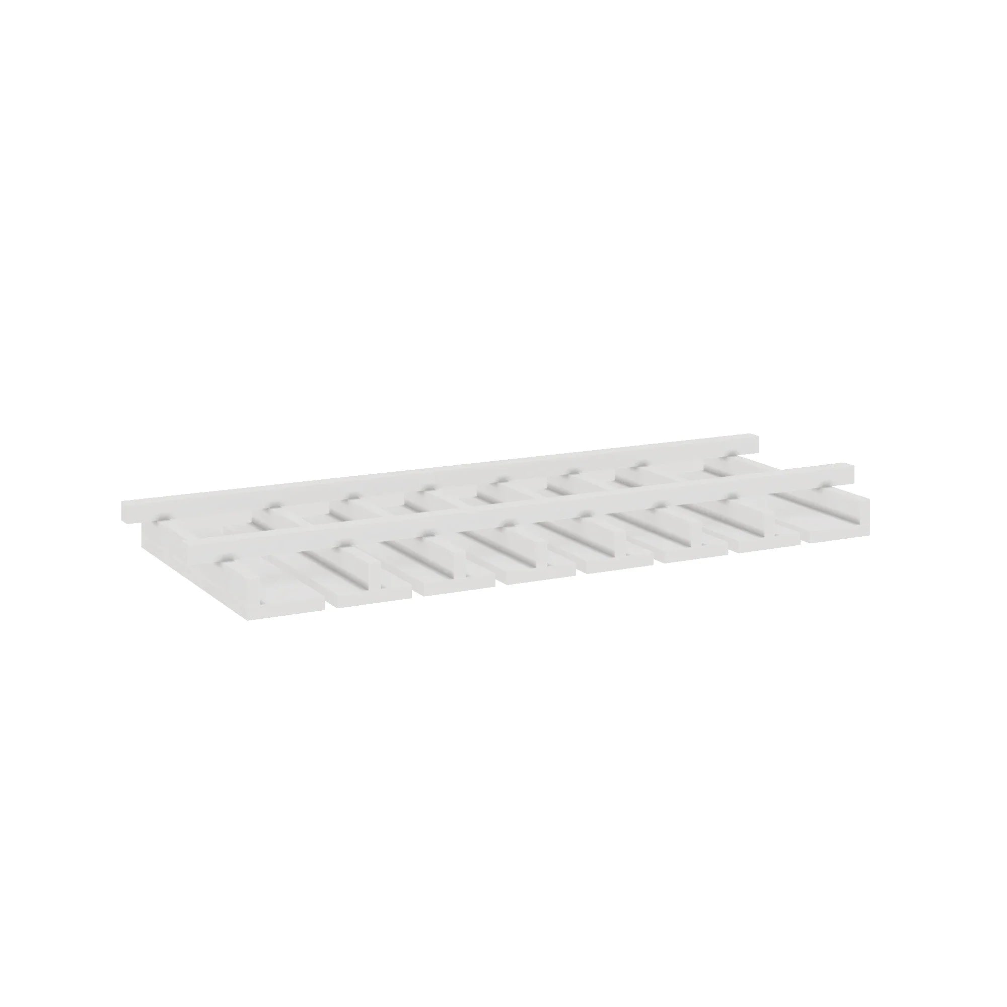 Modernform Cabinet White Shaker 30" W X 1 1/2" H X 12" D Wall Glass Rack