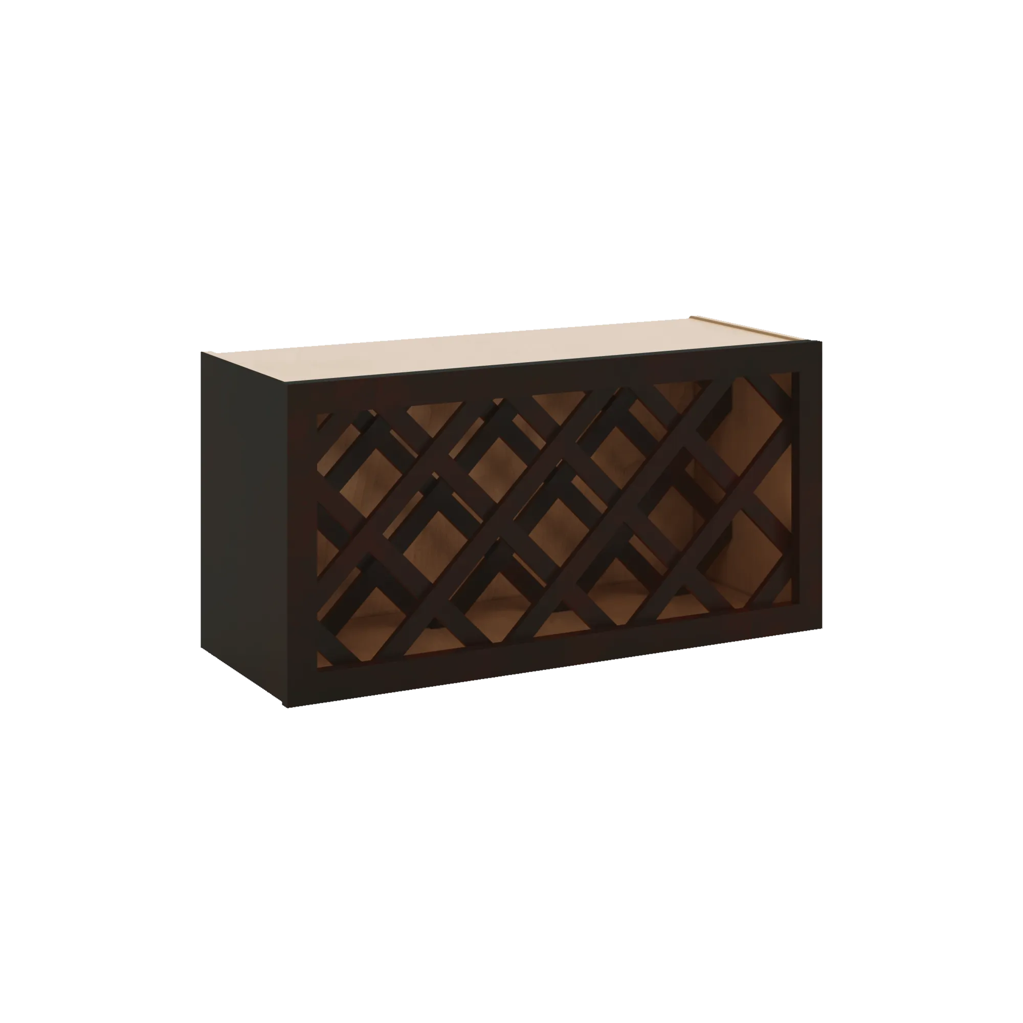 J&K Espresso K8 Wine Rack - 30" W x 15" H x 12" D