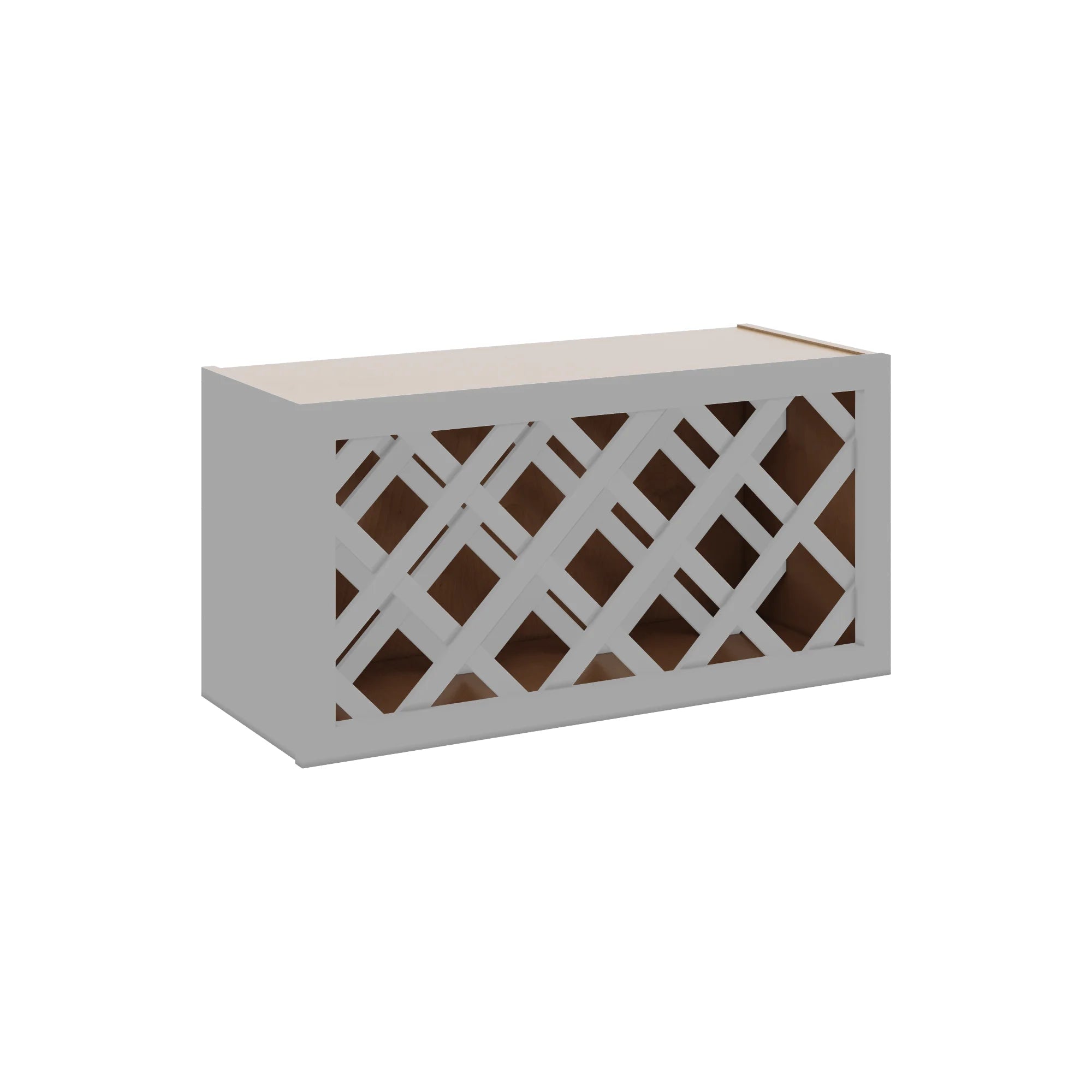 J&K Castle Grey S5 Wine Rack - 30" W x 15" H x 12" D