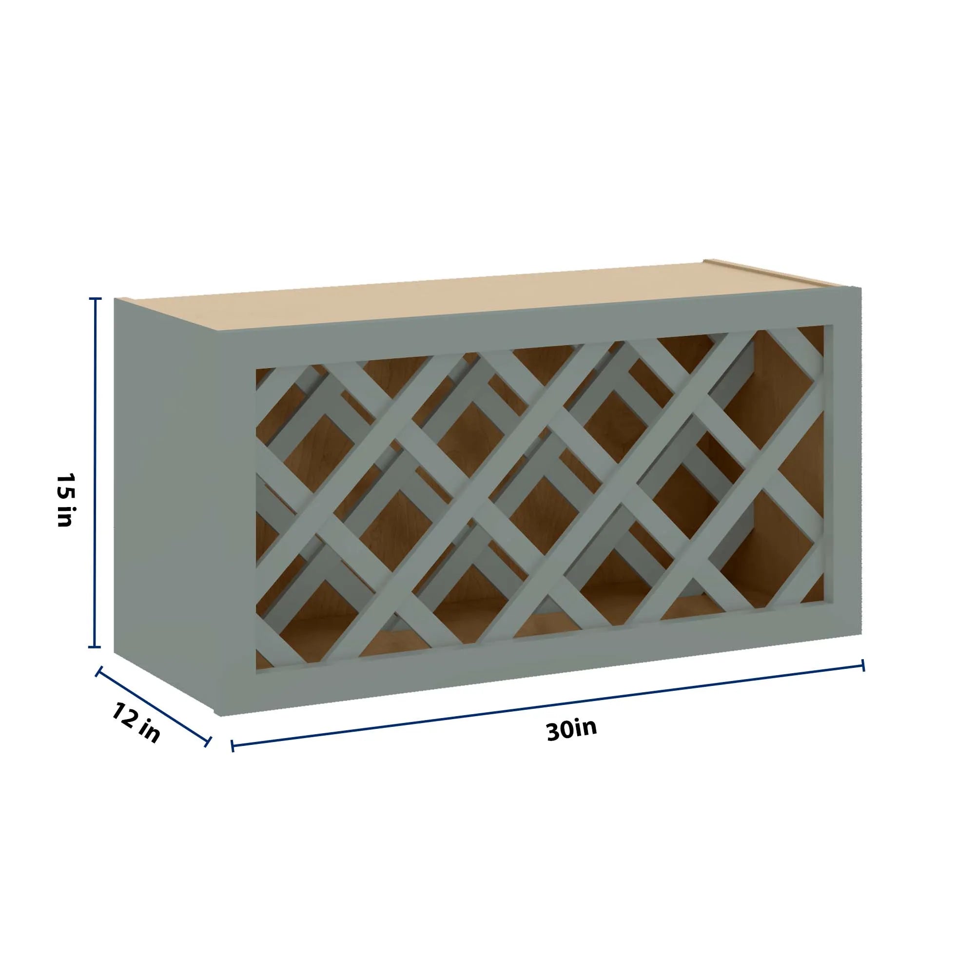 J&K Sage E3 Wine Rack - 30" W x 15" H x 12" D