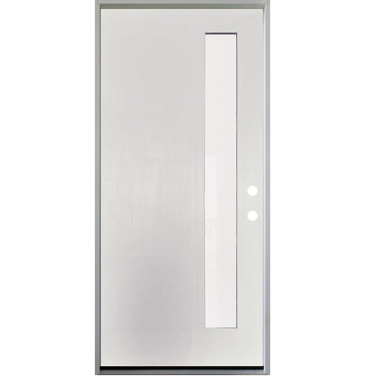 1 LITE OFFSITE, ACID ETCH FIBERGLASS DOOR UNFINISHED WHITE   AAADistributor