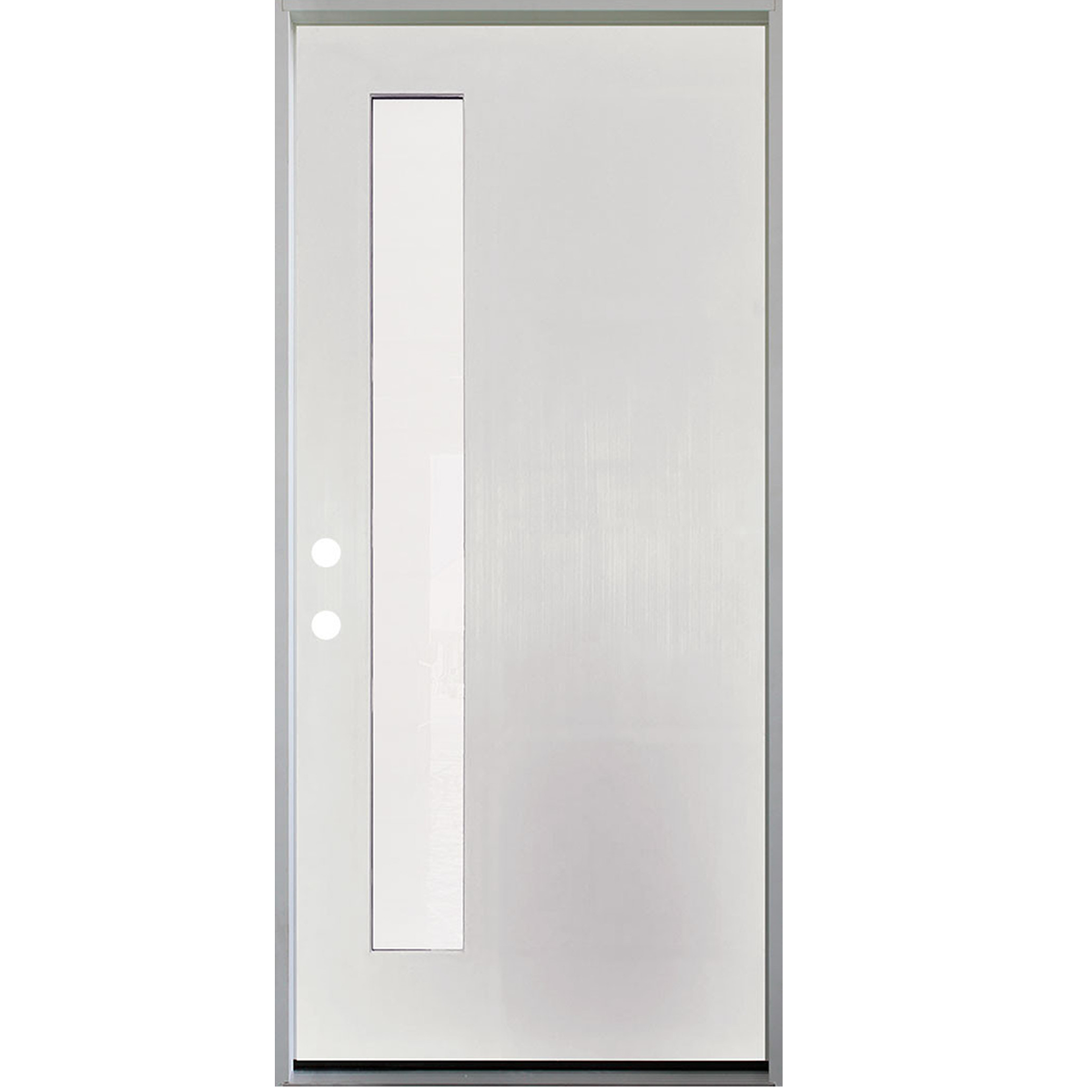 1 LITE OFFSITE, ACID ETCH FIBERGLASS DOOR UNFINISHED WHITE   AAADistributor