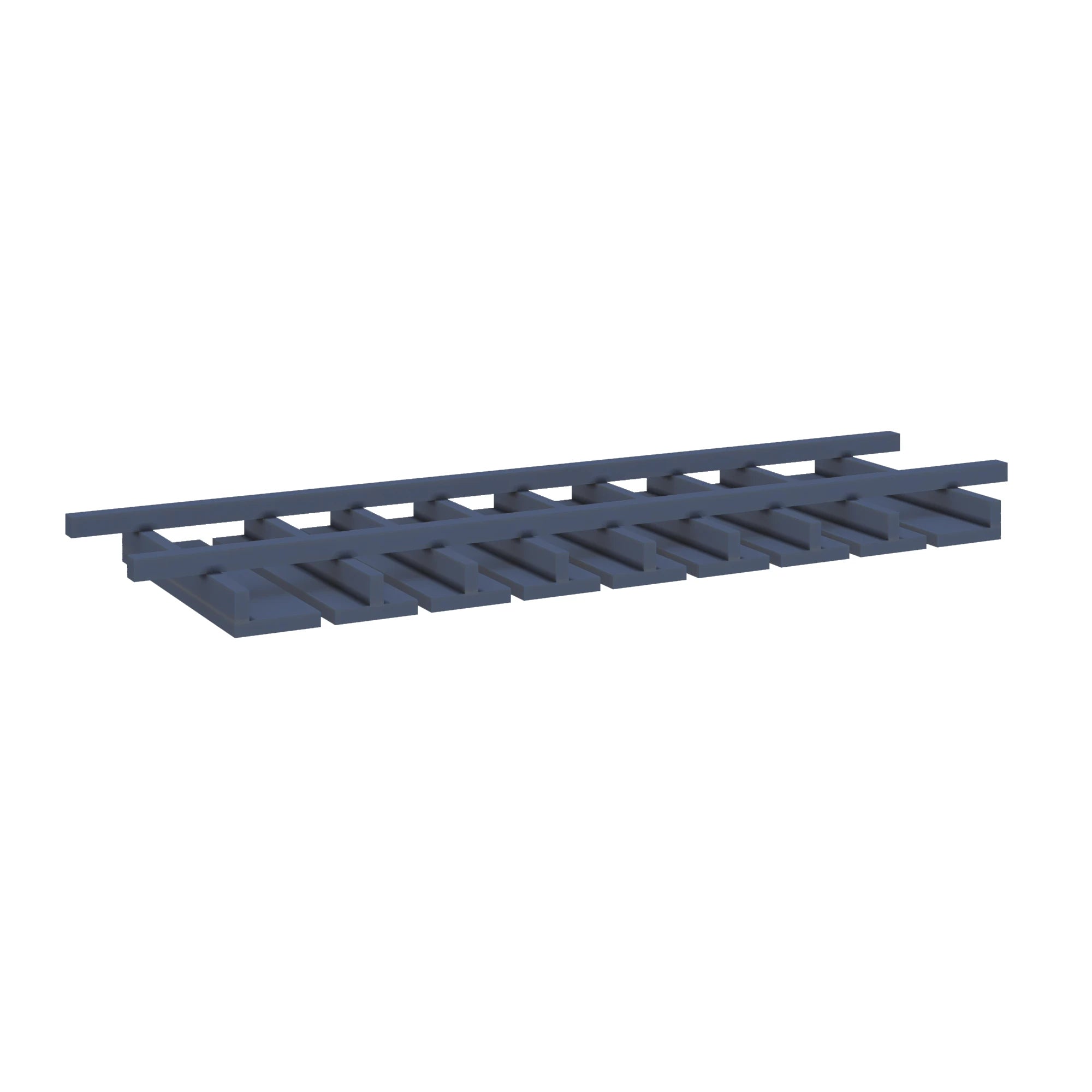 Modernform Cabinet Signature Blue 36" W X 1 1/2" H X 12" D Wall Glass Rack