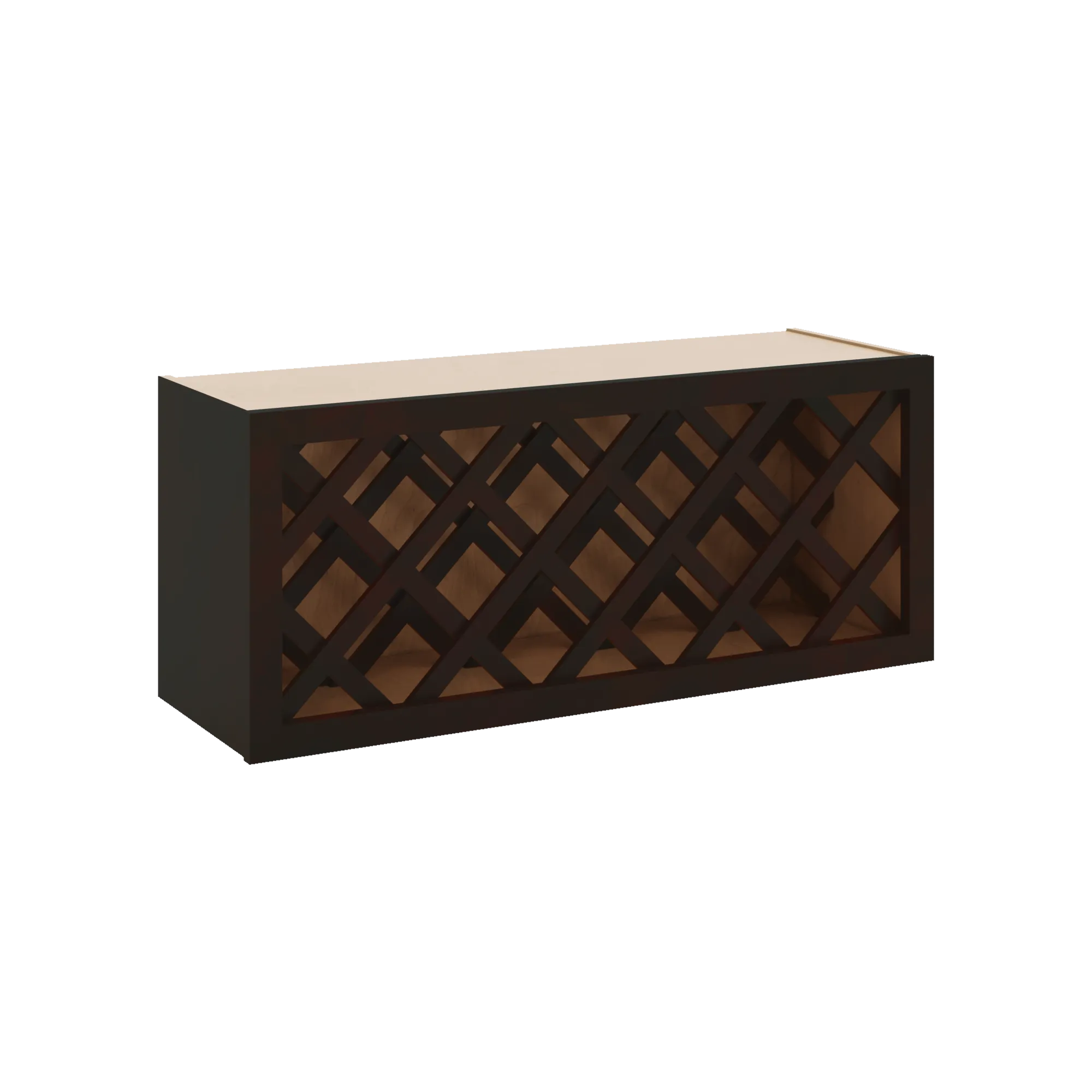 J&K Espresso K8 Wine Rack - 36" W x 15" H x 12" D