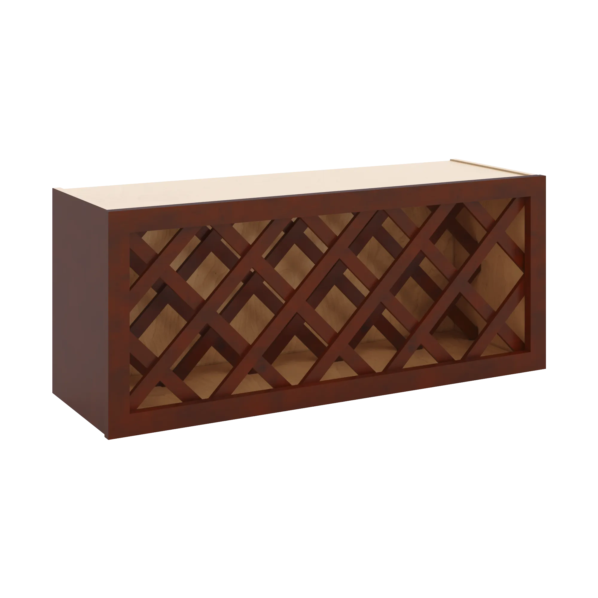 J&K Mahogany J5 Wine Rack - 36" W x 15" H x 12" D