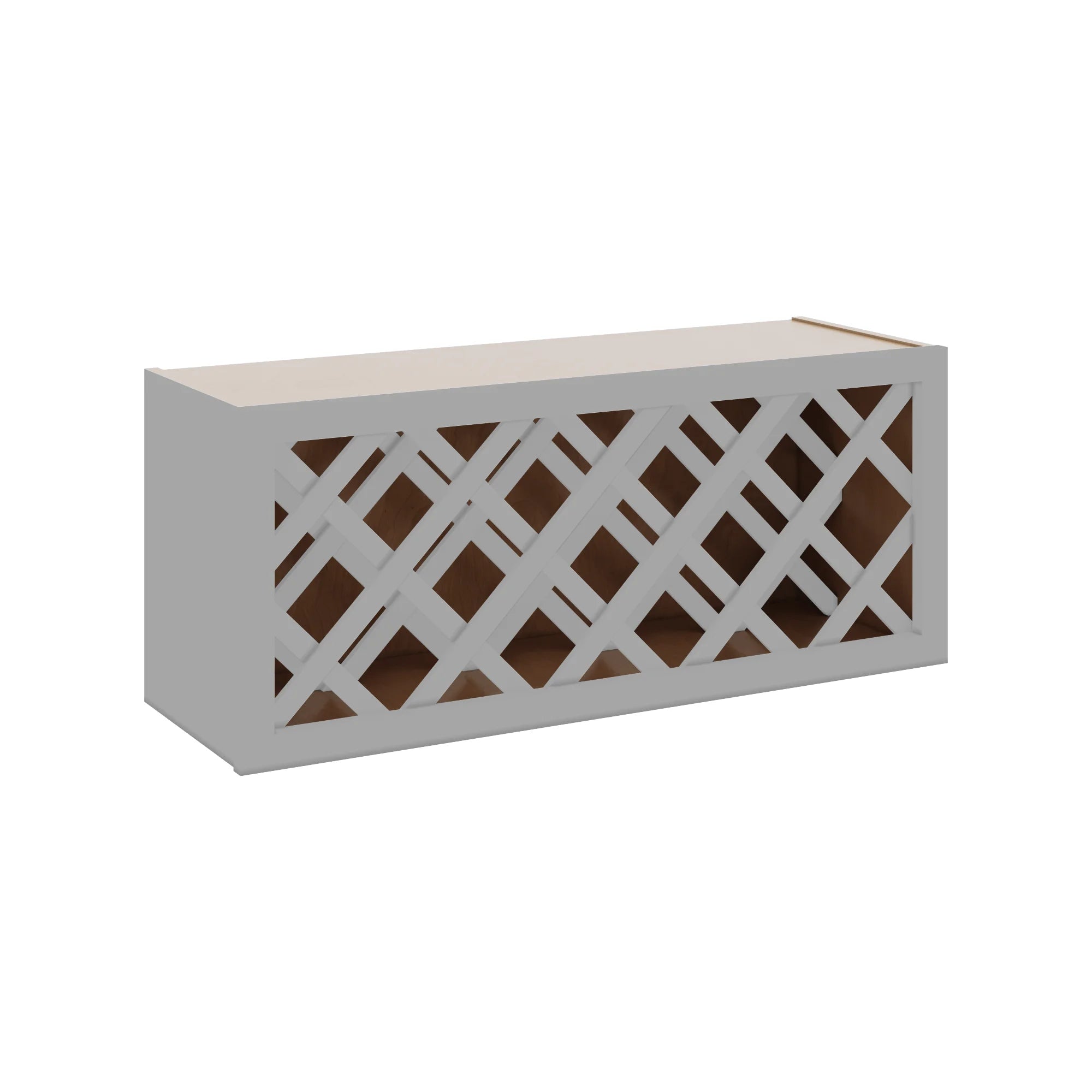 J&K Castle Grey S5 Wine Rack - 36" W x 15" H x 12" D