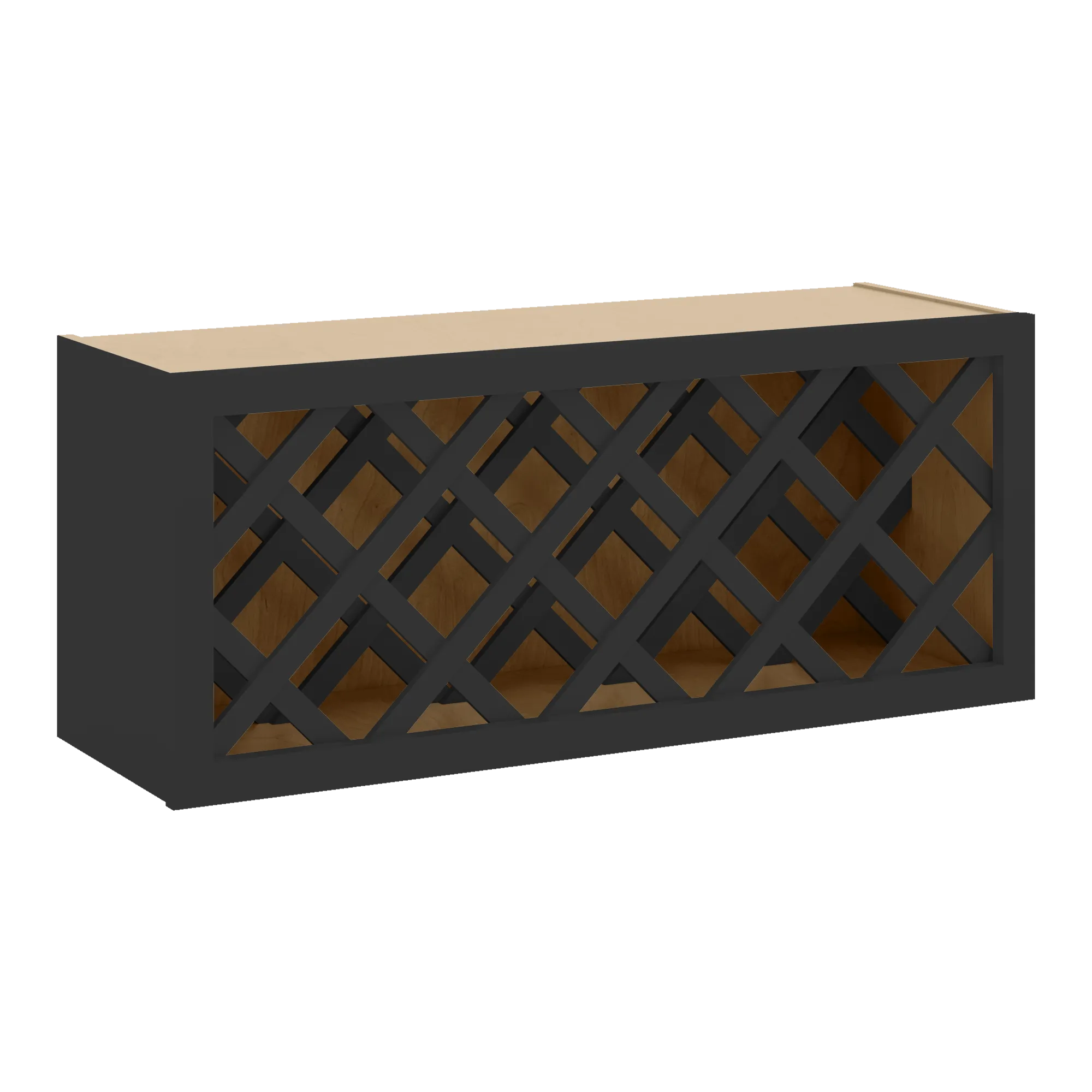 J&K Charcoal E2 Wine Rack - 36" W x 15" H x 12" D