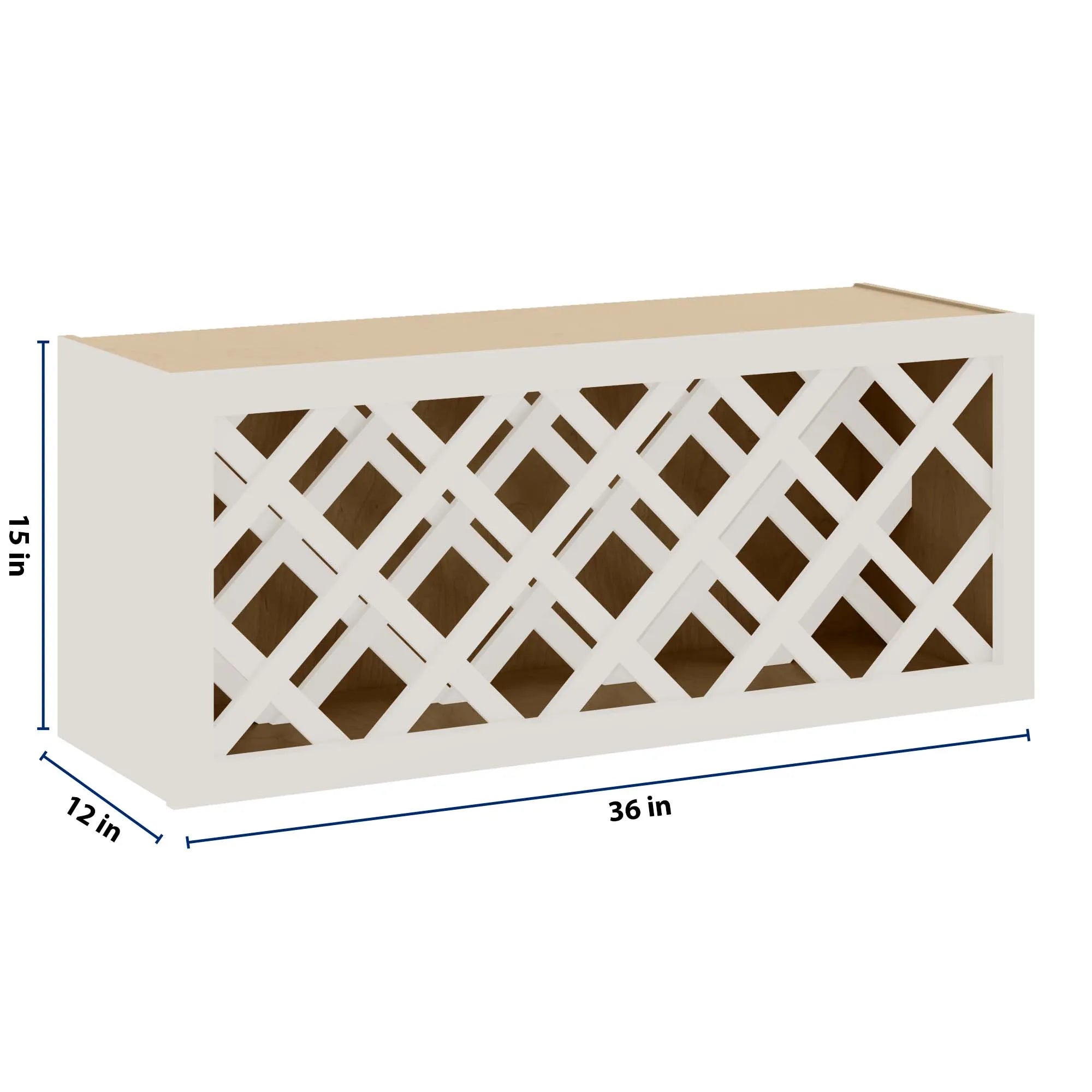 J&K Dove E1 Wine Rack - 36" W x 15" H x 12" D