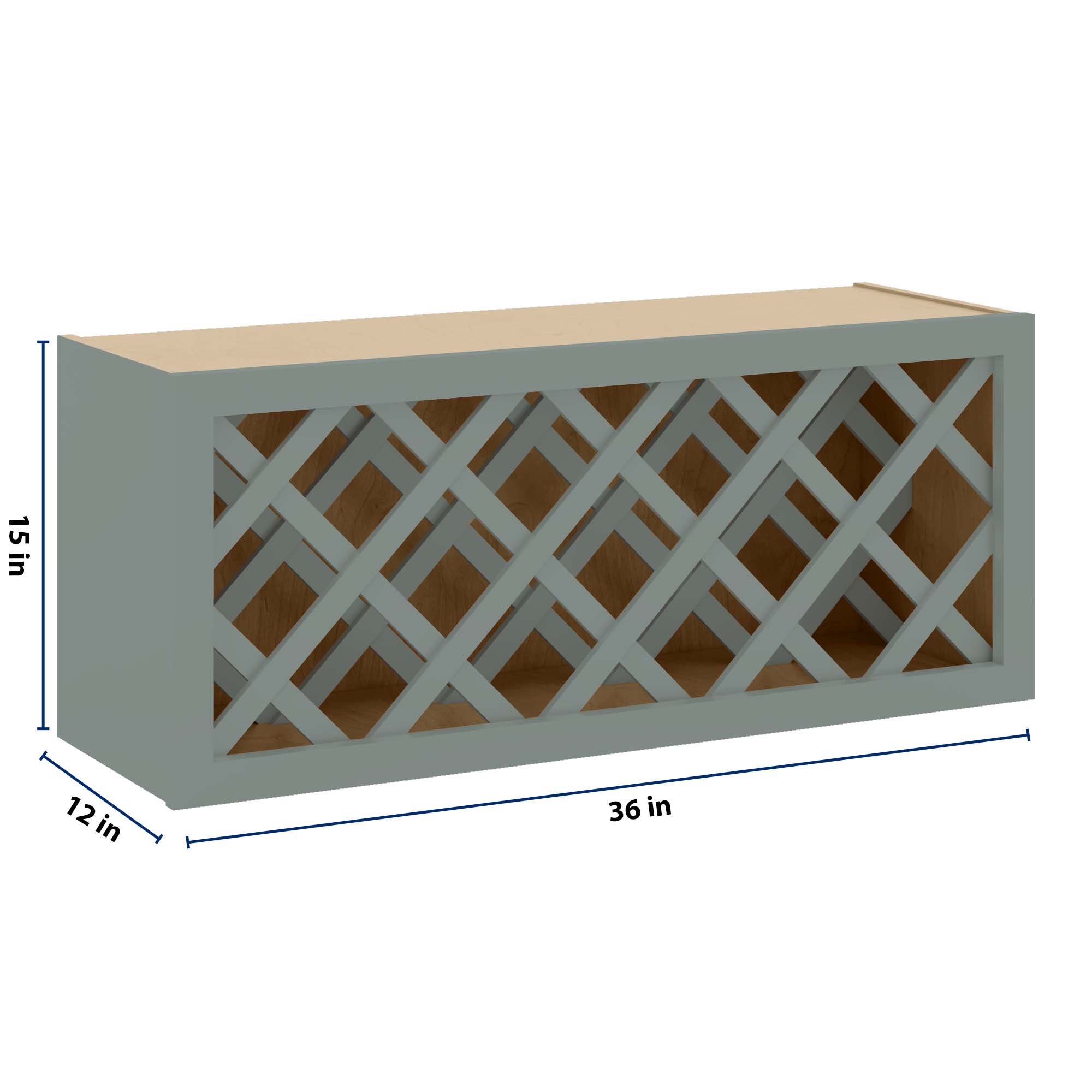 J&K Sage E3 Wine Rack - 36" W x 15" H x 12" D