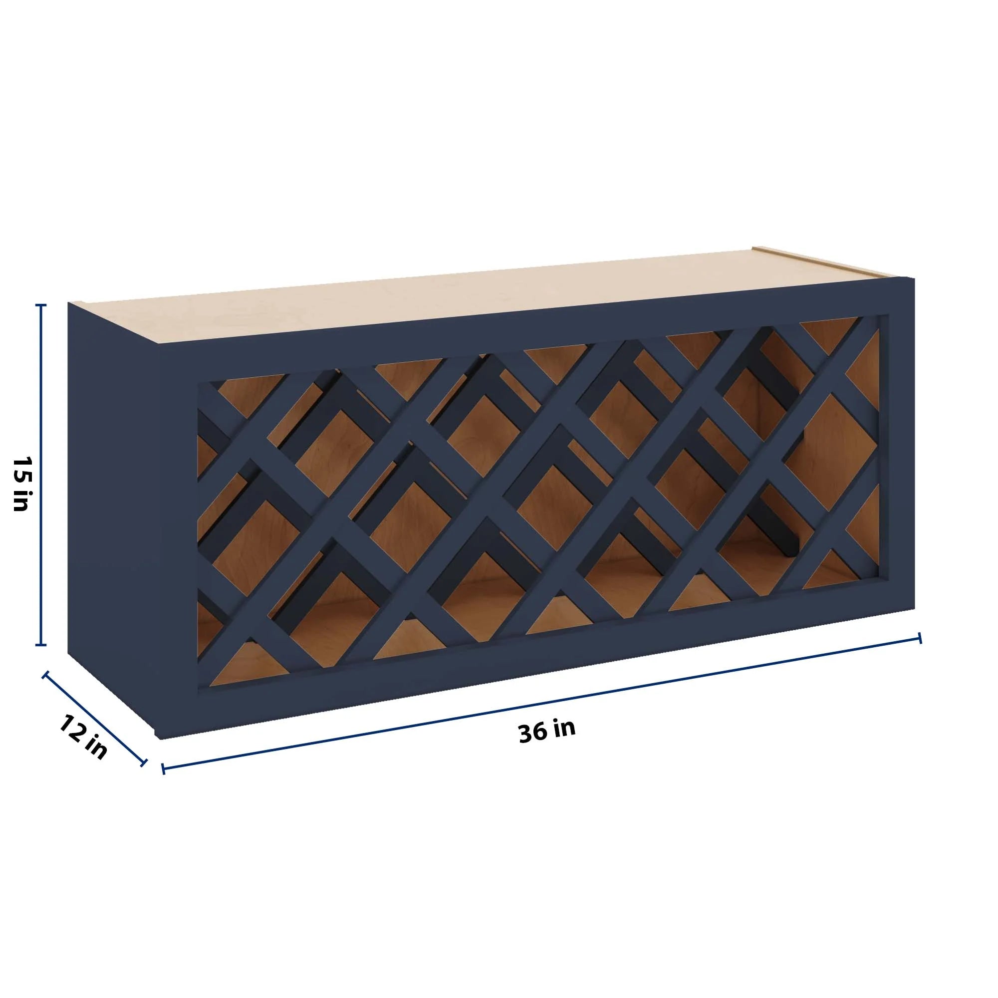 J&K Naval B7 Wine Rack - 36" W x 15" H x 12" D