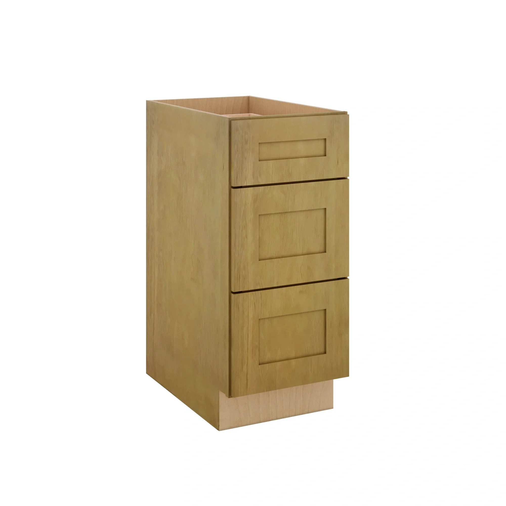 Modernform Cabinet Natural Shaker 15" W X 34 1/2" H X 24" D  3 Drawer Base Cabinet
